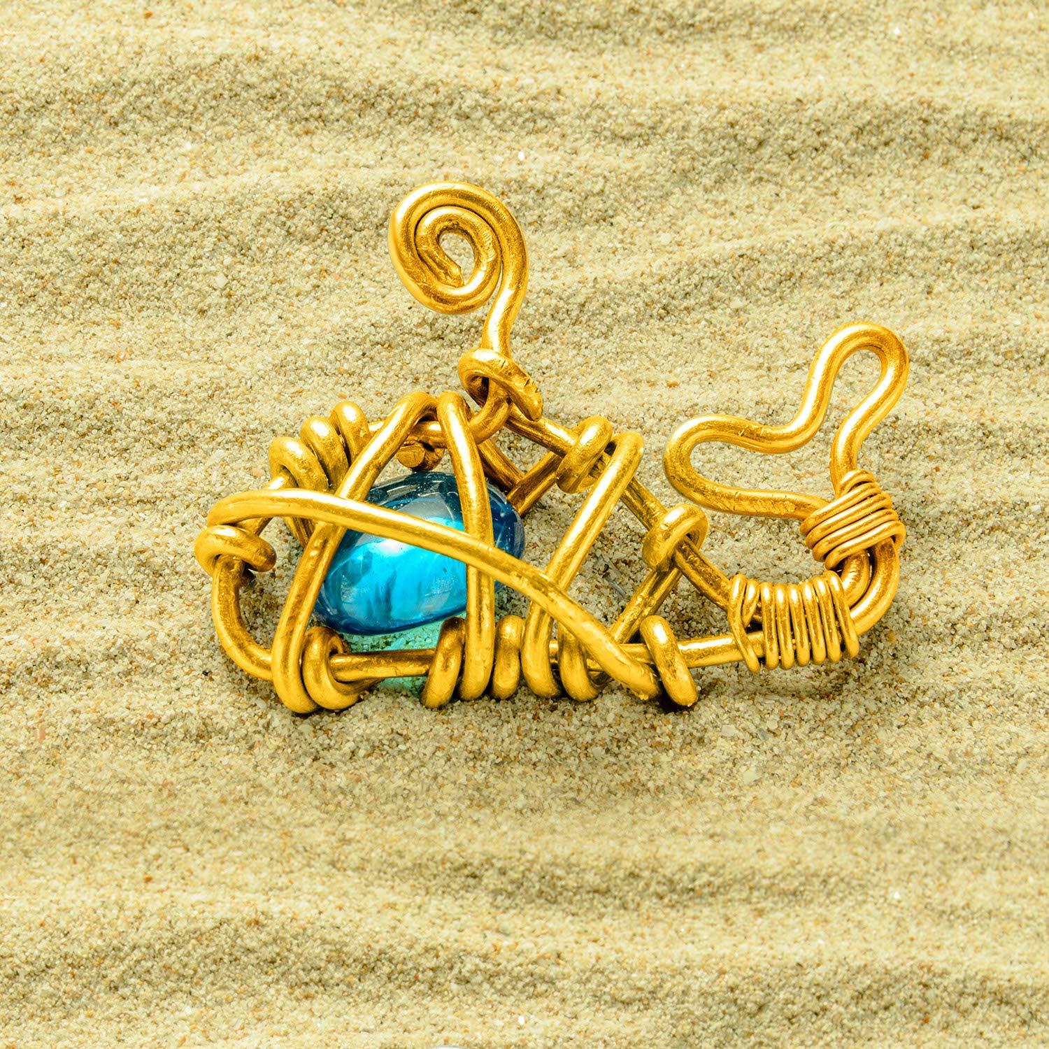 Alambre de Aluminio Dorado 10m 1.5mm TecUnite para Manualidades