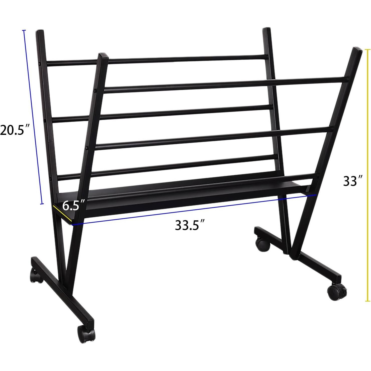 Soporte de Impresión de Metal Soñando en Arte 77kg con Ruedas