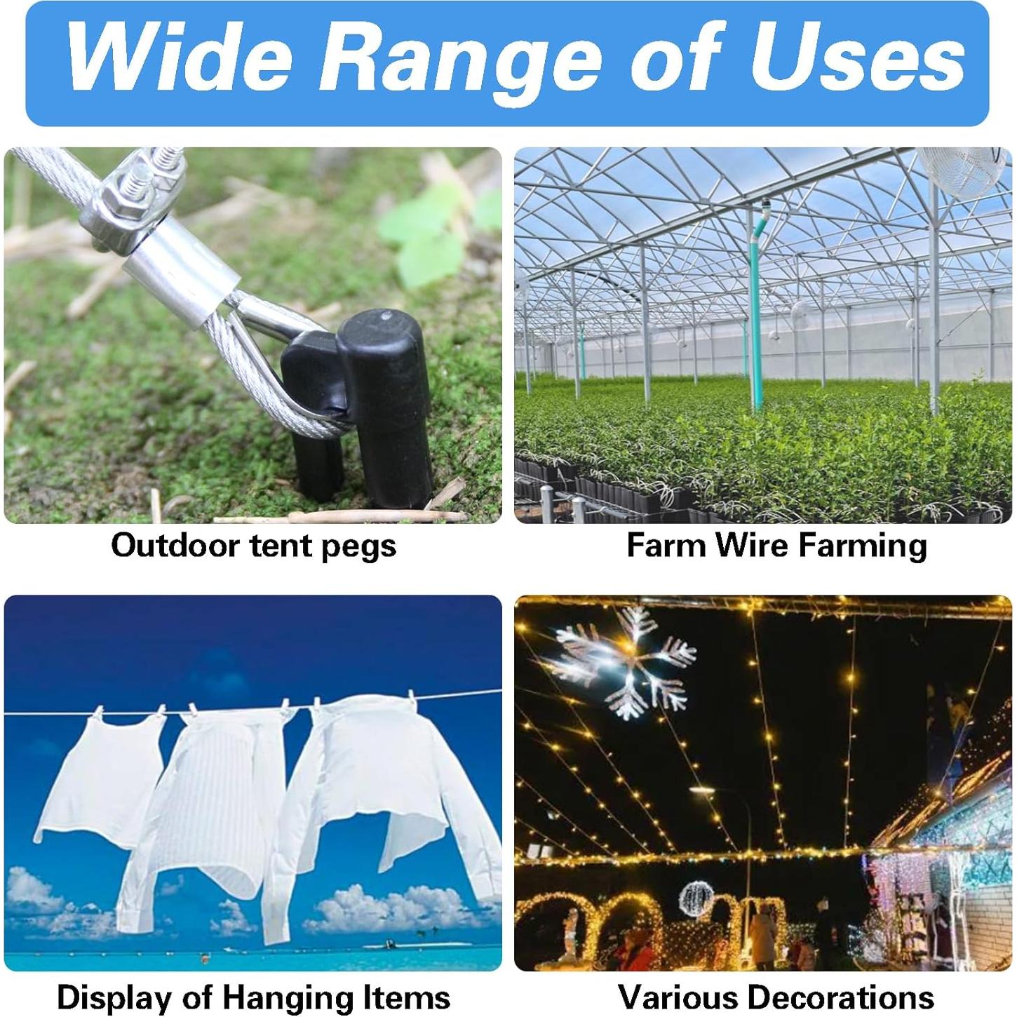 Kit de Cable de Alambre 200FT Shineyoo Acero Inoxidable