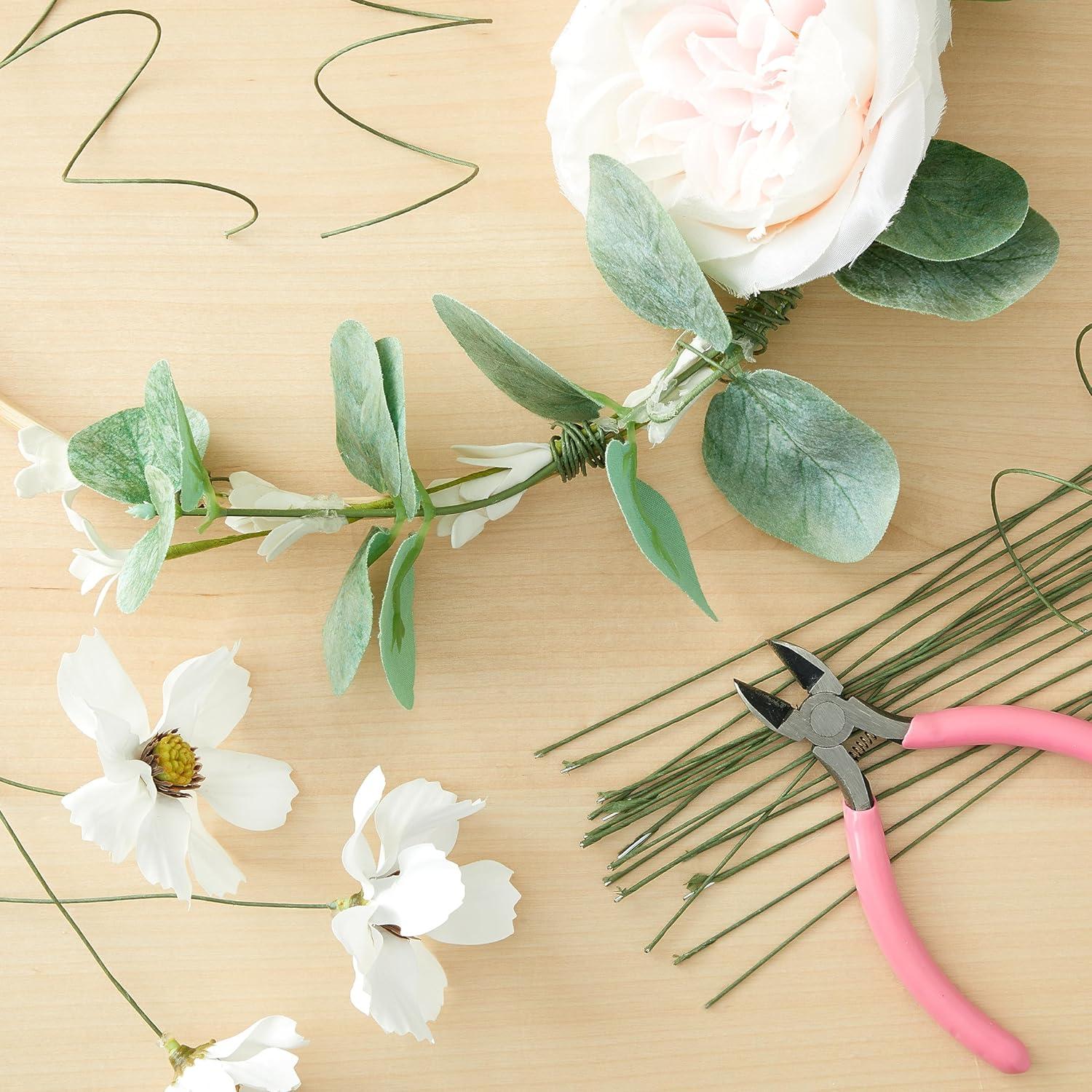 Alambre Floral Verde Oscuro Juvale 200 Piezas 40.64 cm