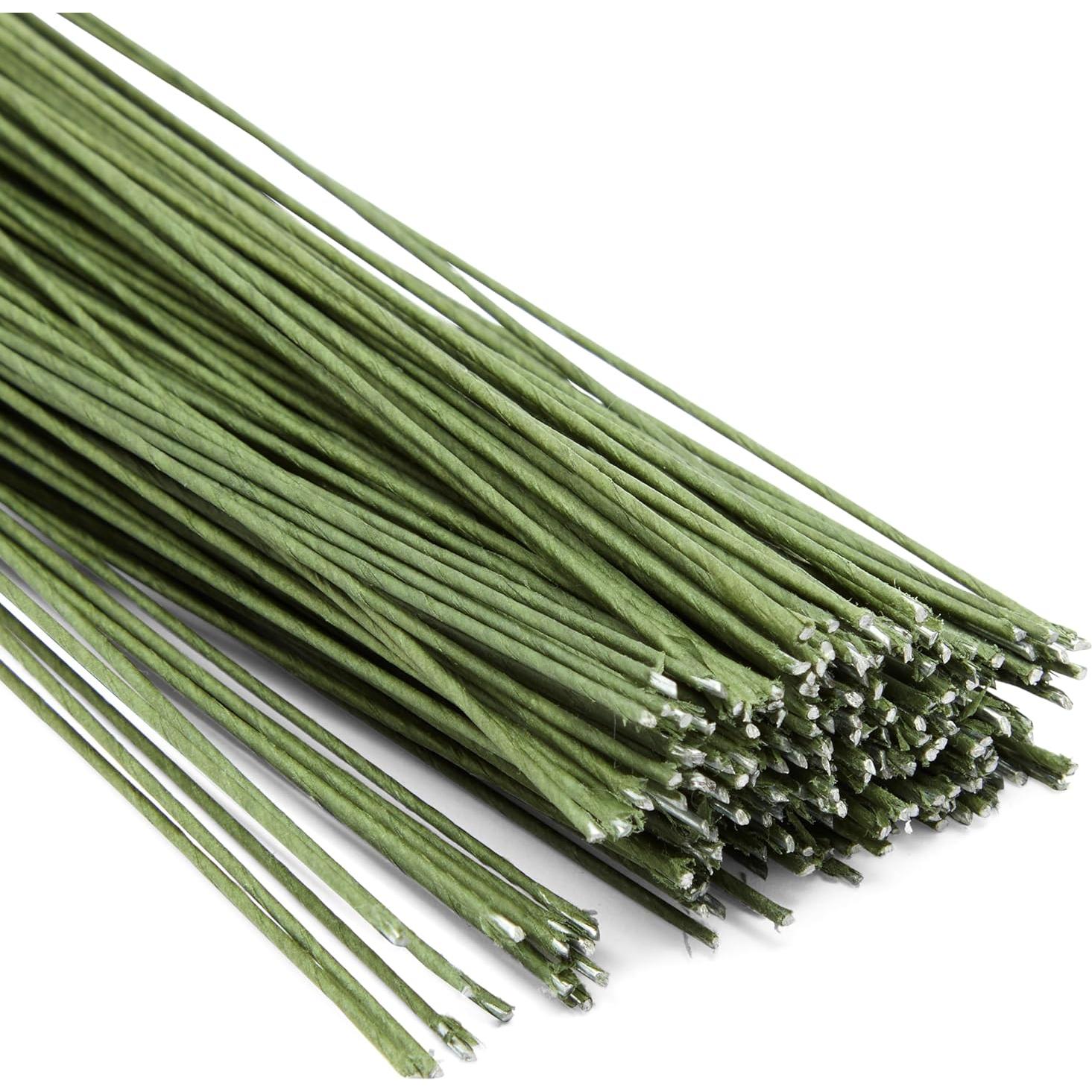 Alambre Floral Verde Oscuro Juvale 200 Piezas 40.64 cm