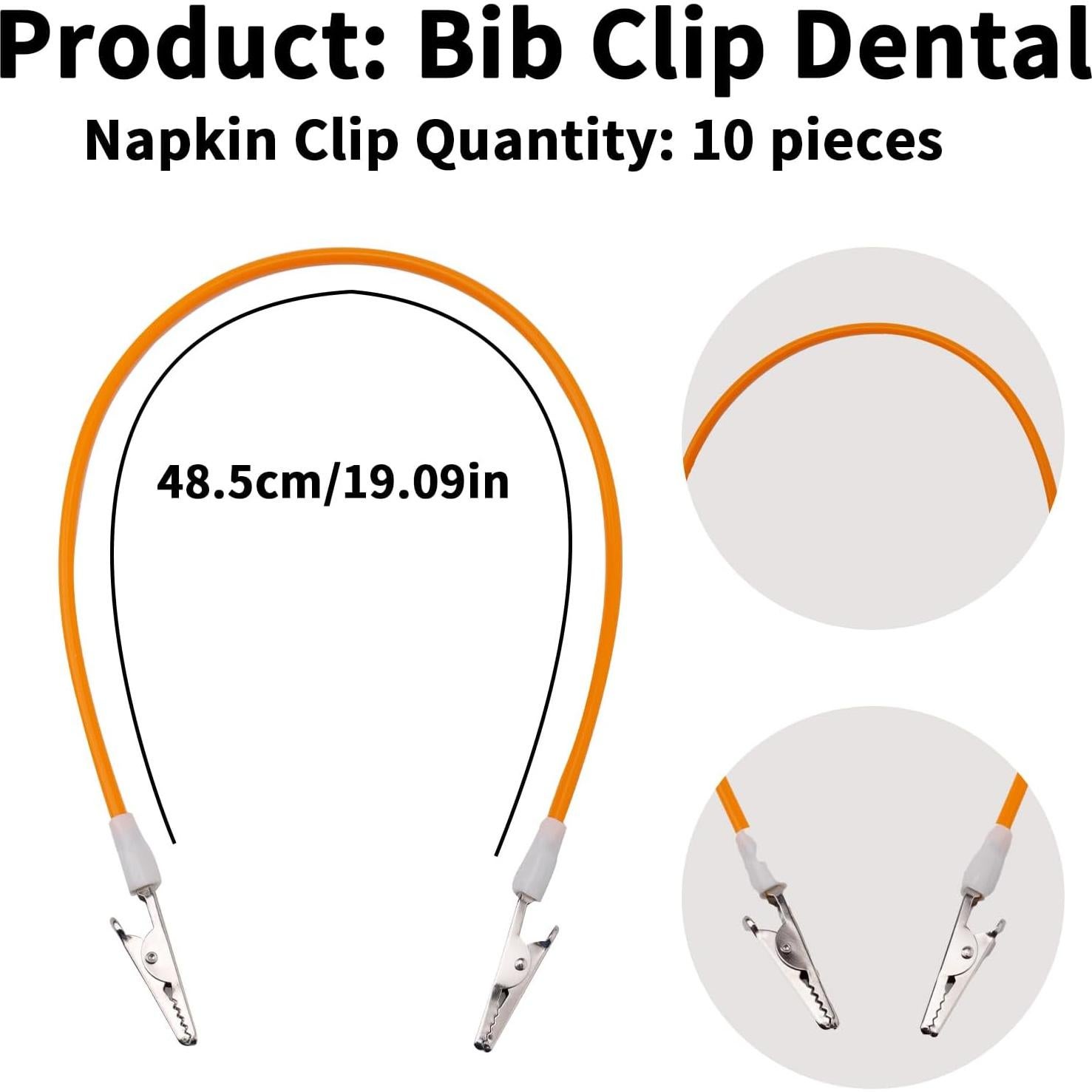 10 Clips Sujetadores de Servilletas Dentales Gosknor - Silicona