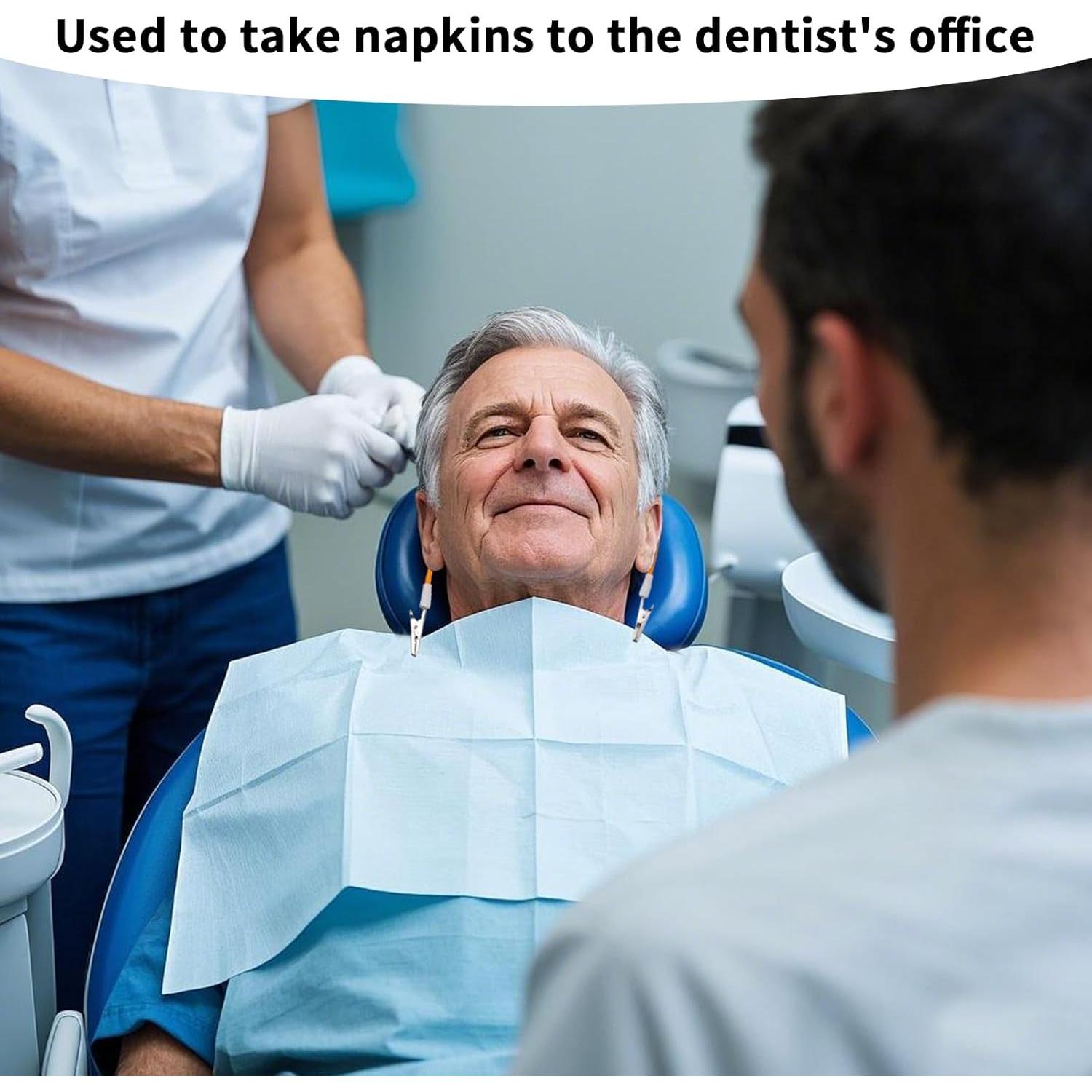 10 Clips Sujetadores de Servilletas Dentales Gosknor - Silicona