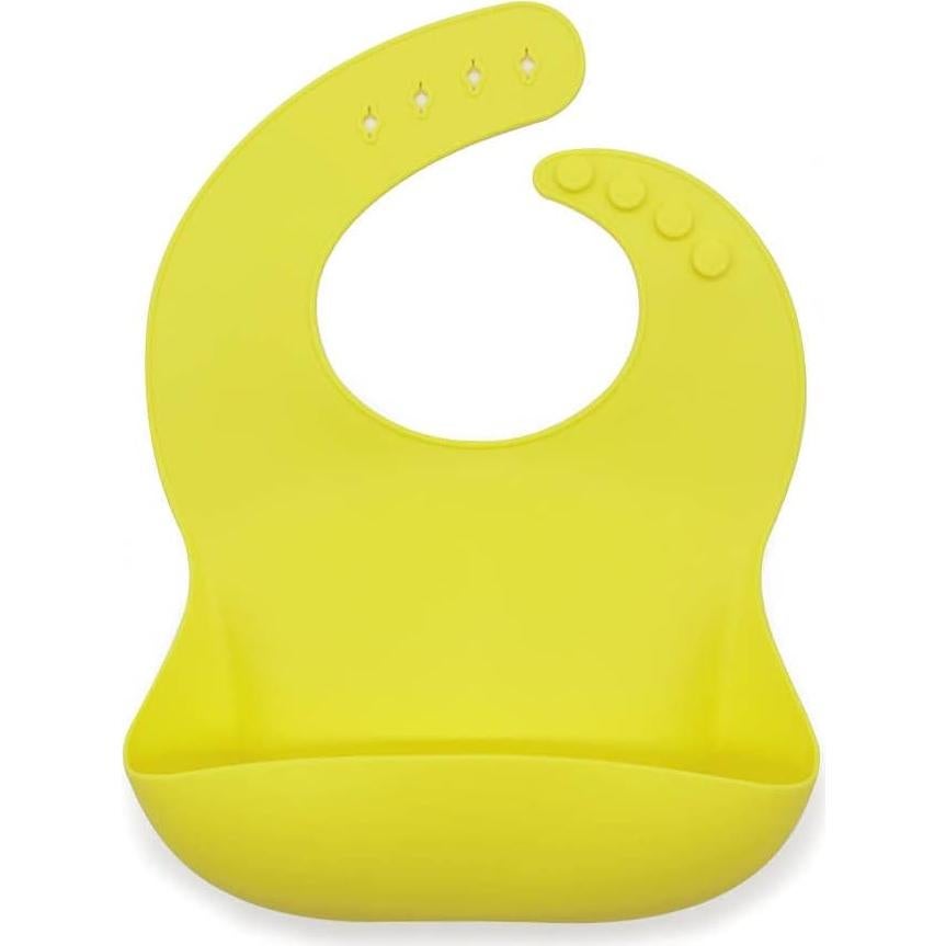 Baberos de silicona The Happy Stork - Set de 2 para bebés 6-36 meses