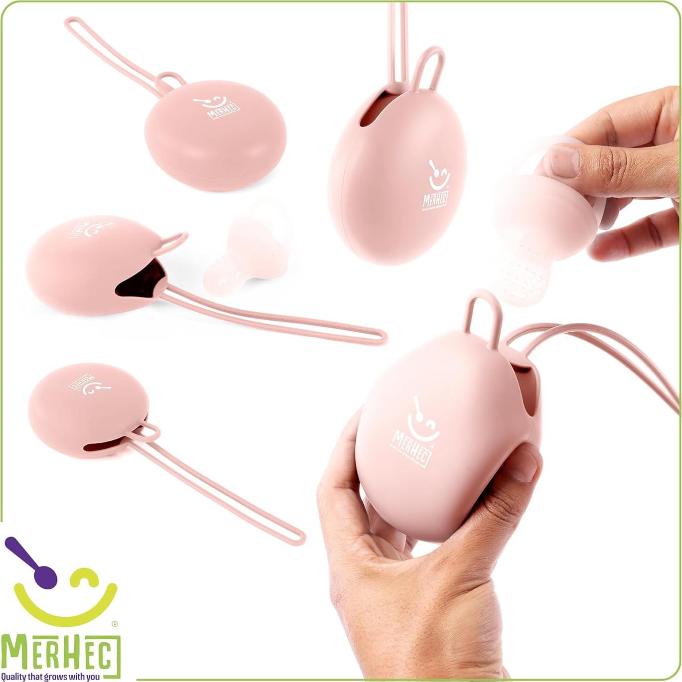 Set de Alimentación para Bebés MH23092023 - Silicona Rosa Oscuro