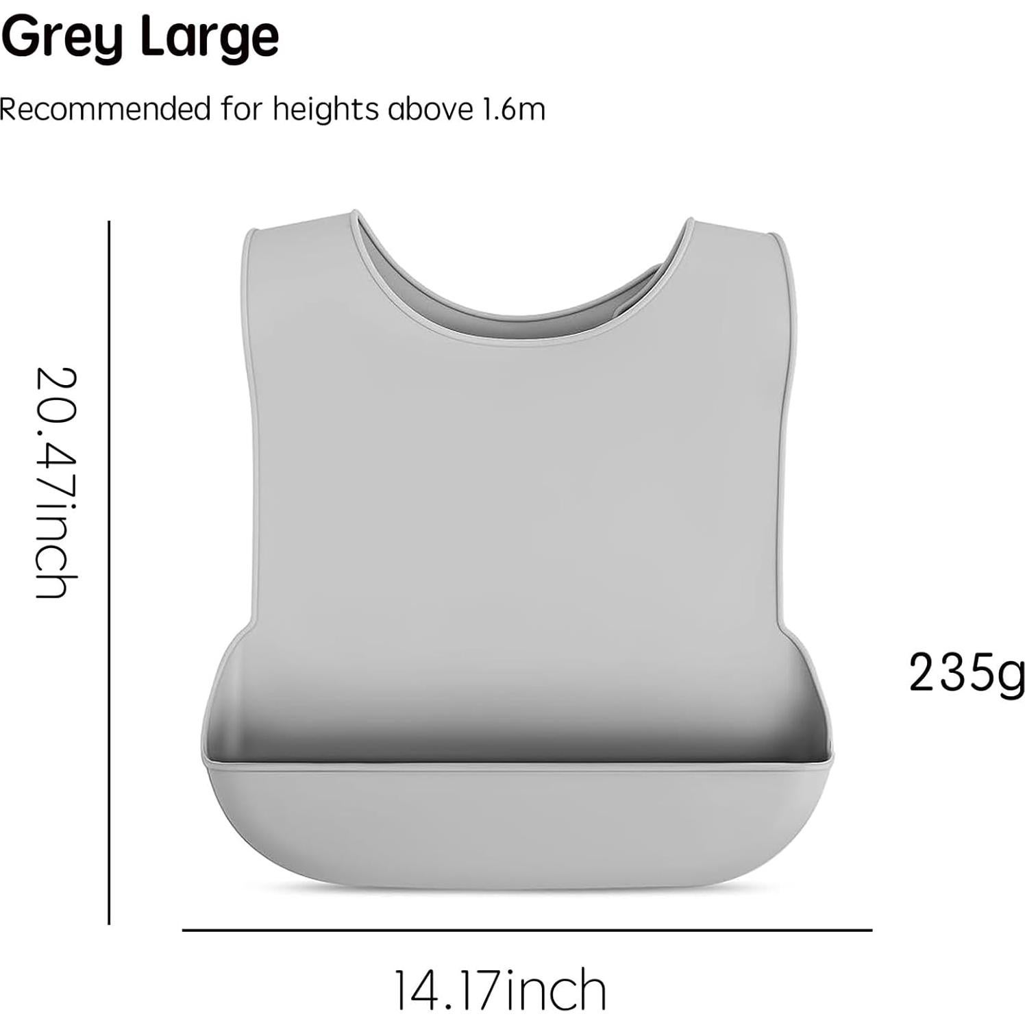 Babero de Silicona Impermeable TXYYilufafafa Ajustable para Adultos