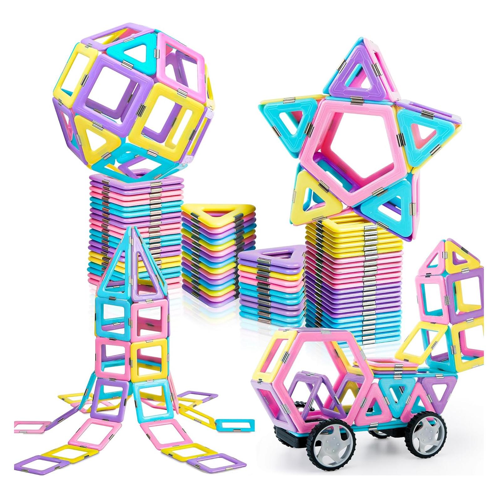 MAGBLOCK Juego de Bloques Magnéticos 103pcs para Niños 3+