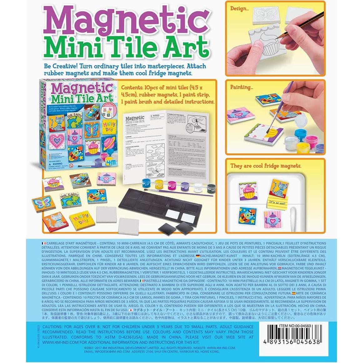 Kit de Manualidades 4M Arte en Azulejos Magnéticos Mini