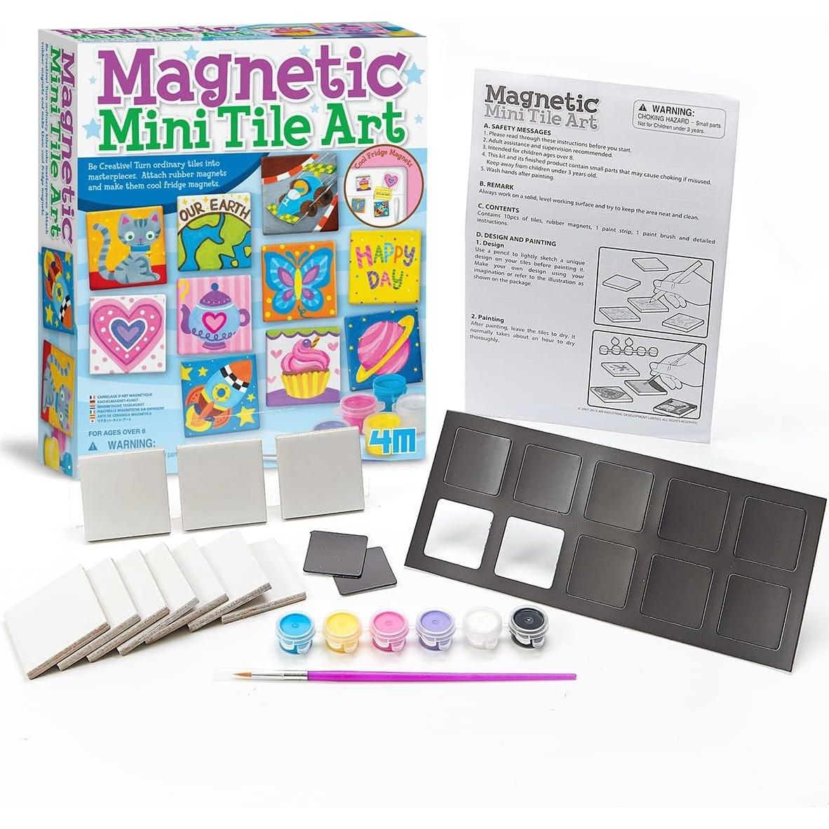 Kit de Manualidades 4M Arte en Azulejos Magnéticos Mini