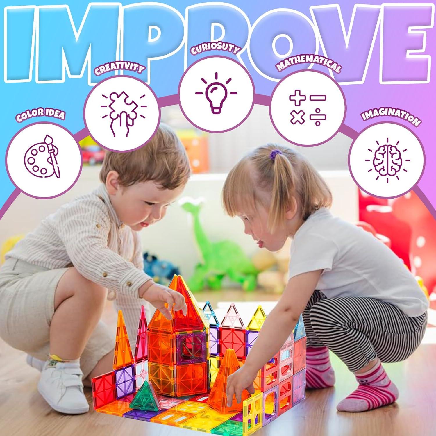 Set de 100 Azulejos Magnéticos SS International para Niños