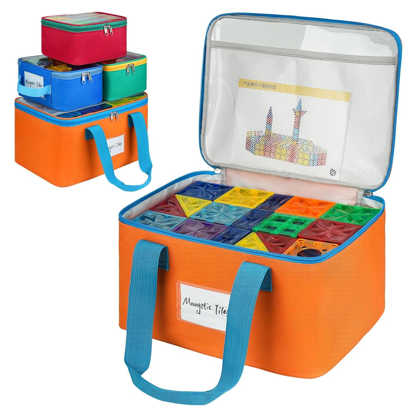 Paquete de 4 Bolsas de Almacenamiento ZIOZERTT para Juguetes