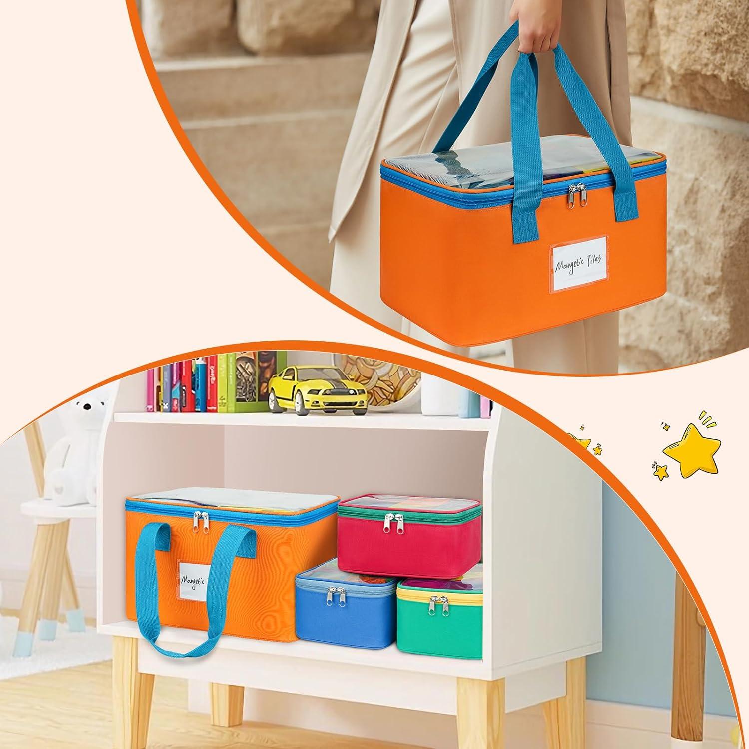 Paquete de 4 Bolsas de Almacenamiento ZIOZERTT para Juguetes