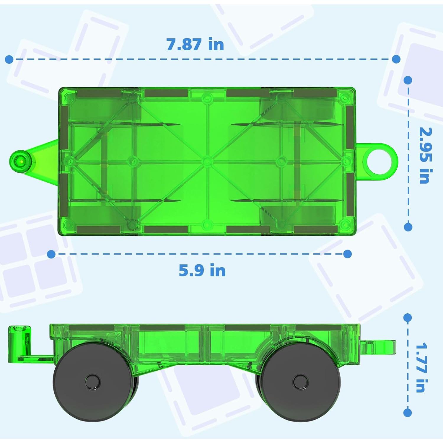 Juego de Construcción de Coches Magnéticos Feoxialy 4 Piezas