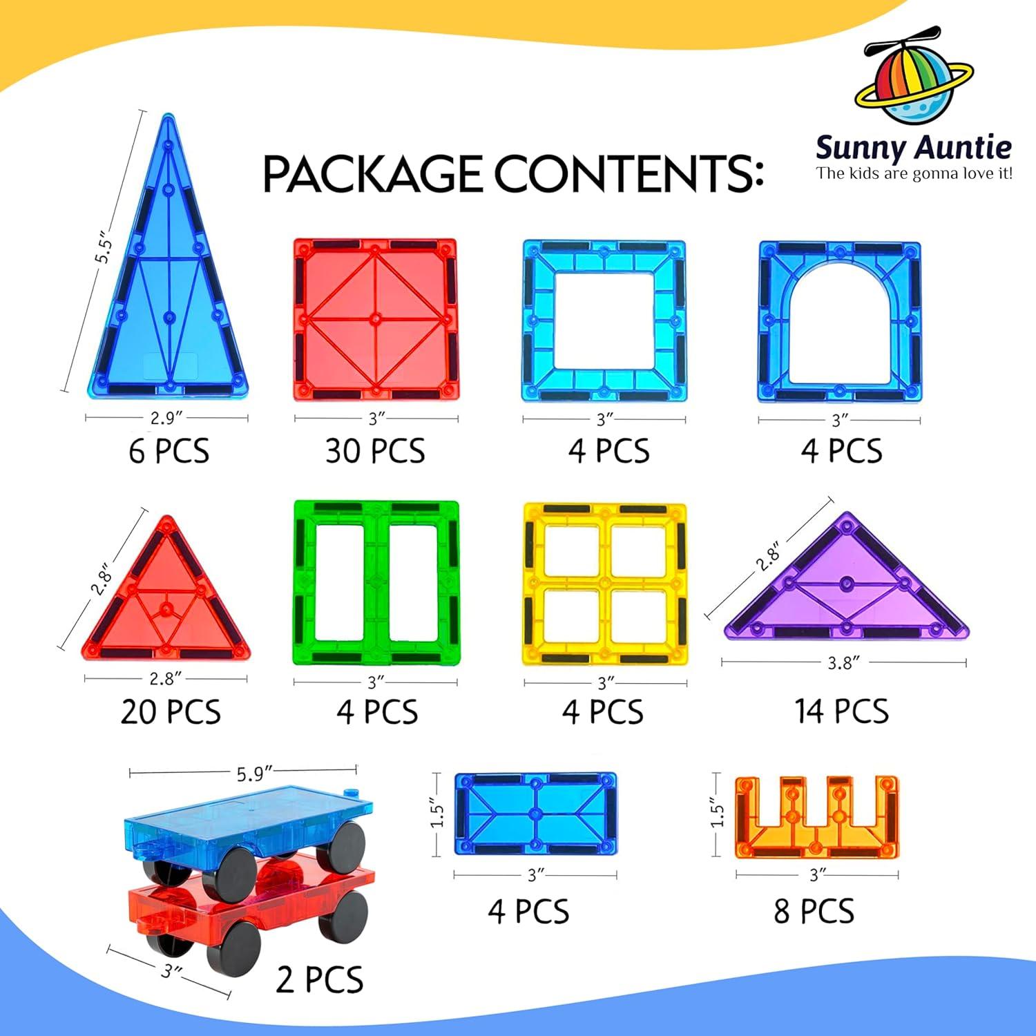 Azulejos Magnéticos 100 Piezas Sunny Auntie Juguete Educativo