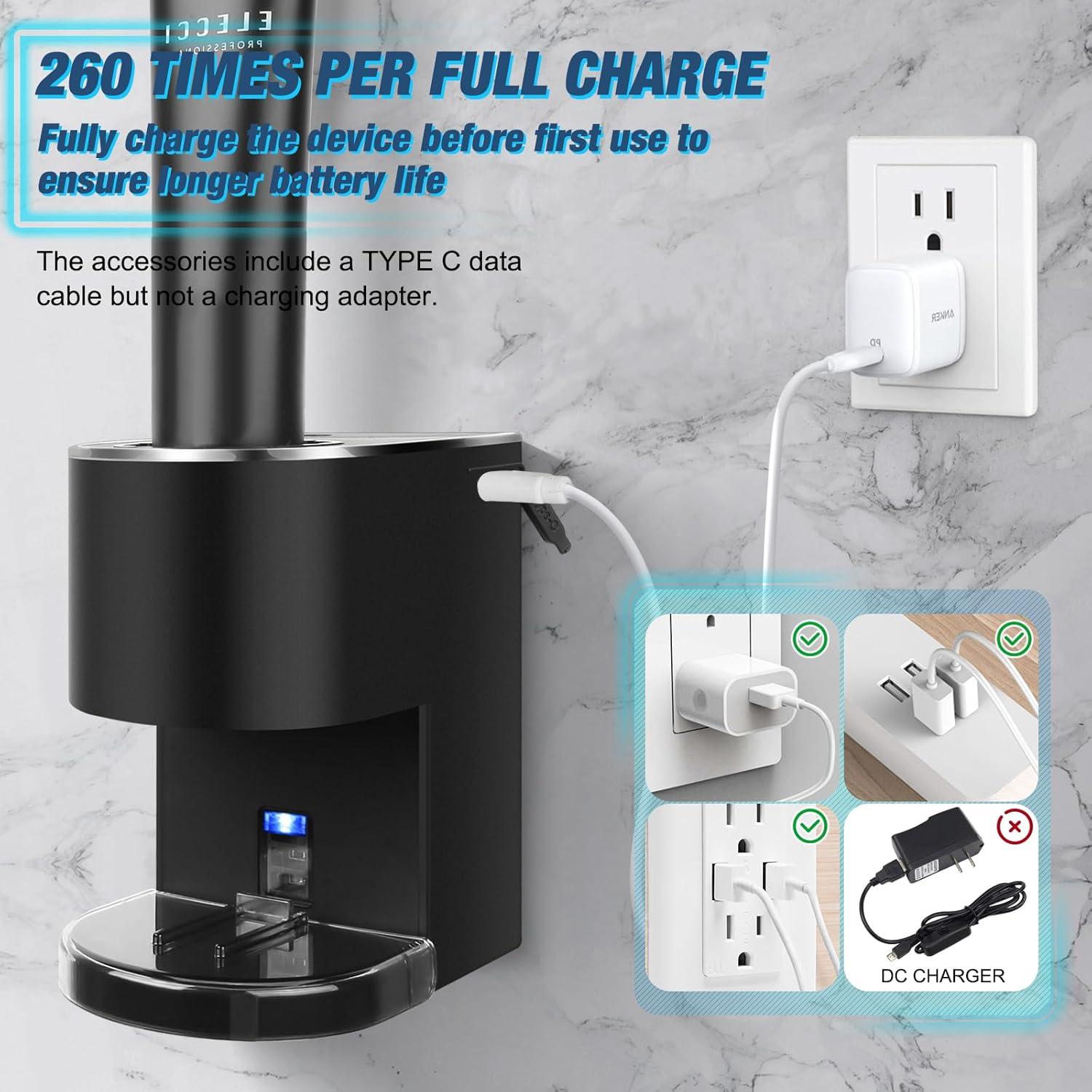 Dispensador Automático de Pasta de Dientes Monstake Negro 6 Niveles