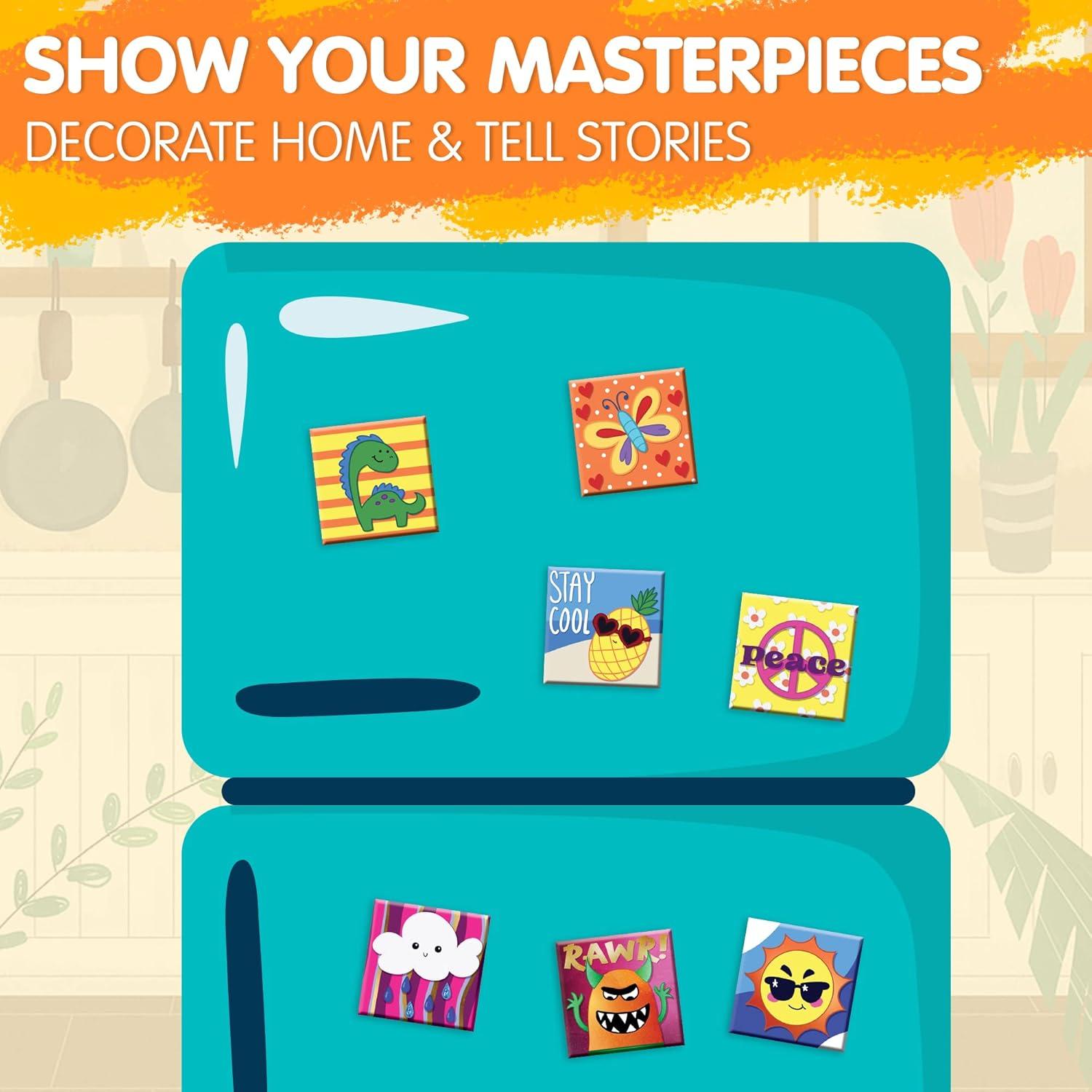 Kit de Arte DIY Joyin 24 Azulejos Magnéticos para Niños