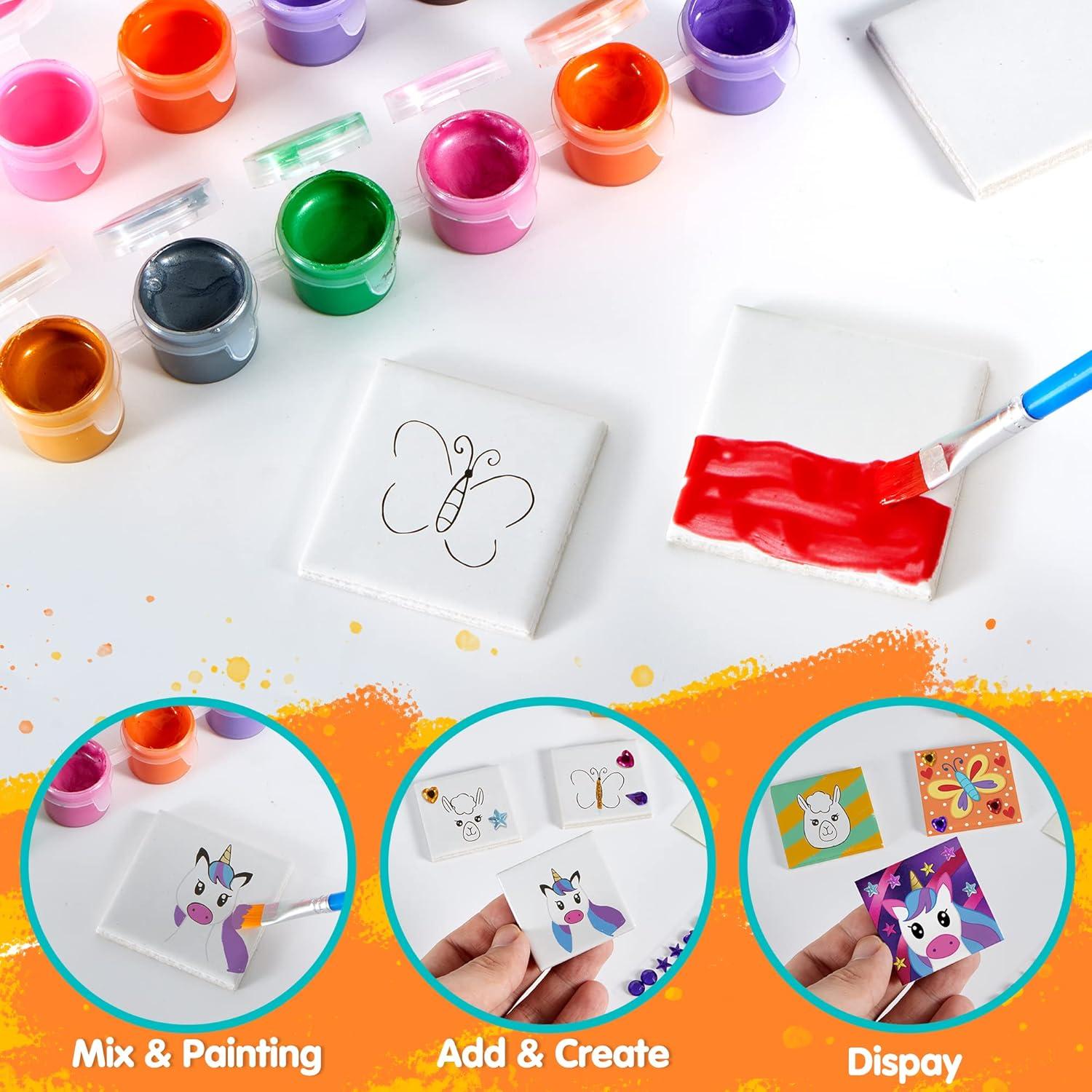 Kit de Arte DIY Joyin 24 Azulejos Magnéticos para Niños