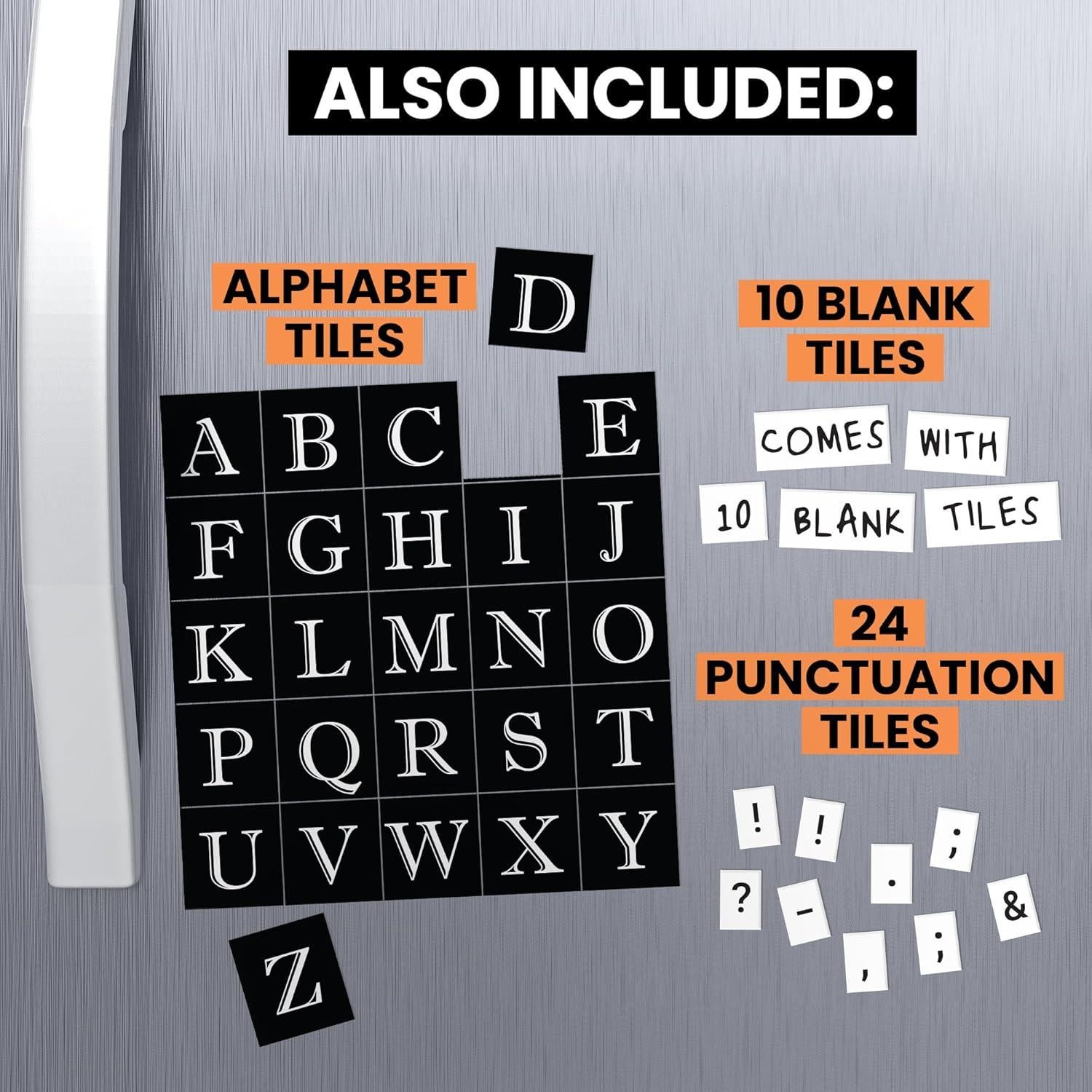 Kit de Azulejos de Poesía Magnéticos Rayliad - 797 Palabras