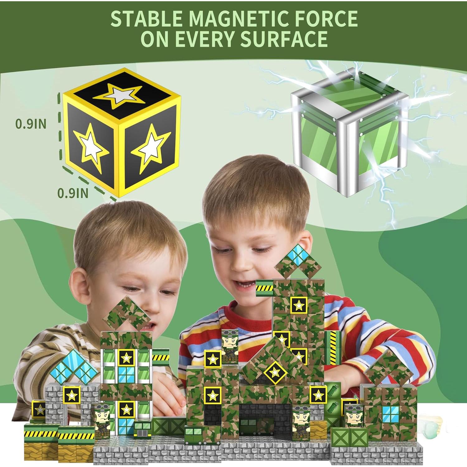 Set de 130 Bloques Magnéticos HenaBoo para Niños 3+ Años