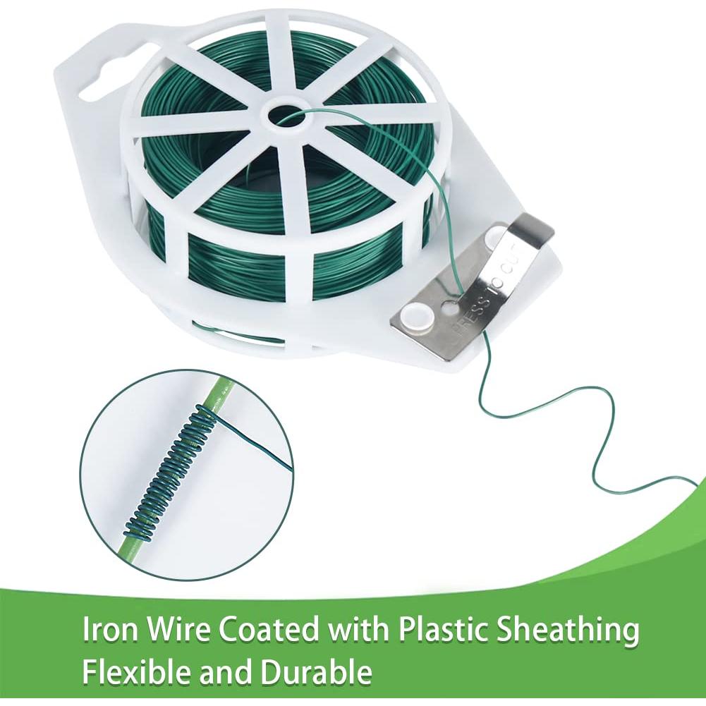 Alambre Floral Verde Tenn Well 100 Metros 22 Calibre con Cortador