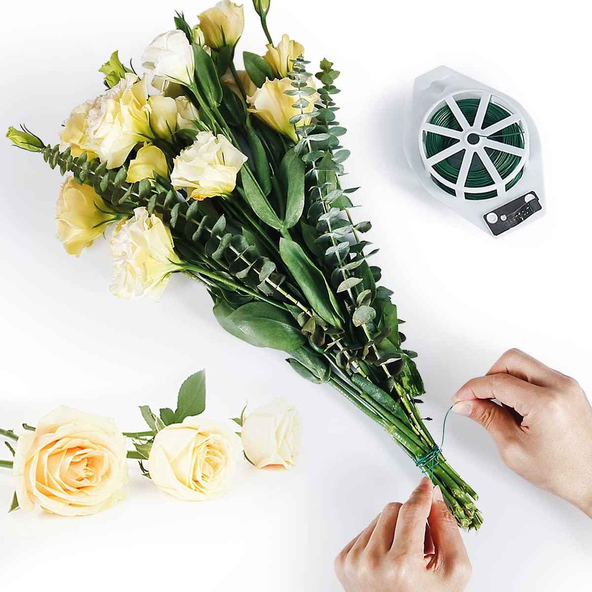 Alambre Floral Verde Tenn Well 100 Metros 22 Calibre con Cortador