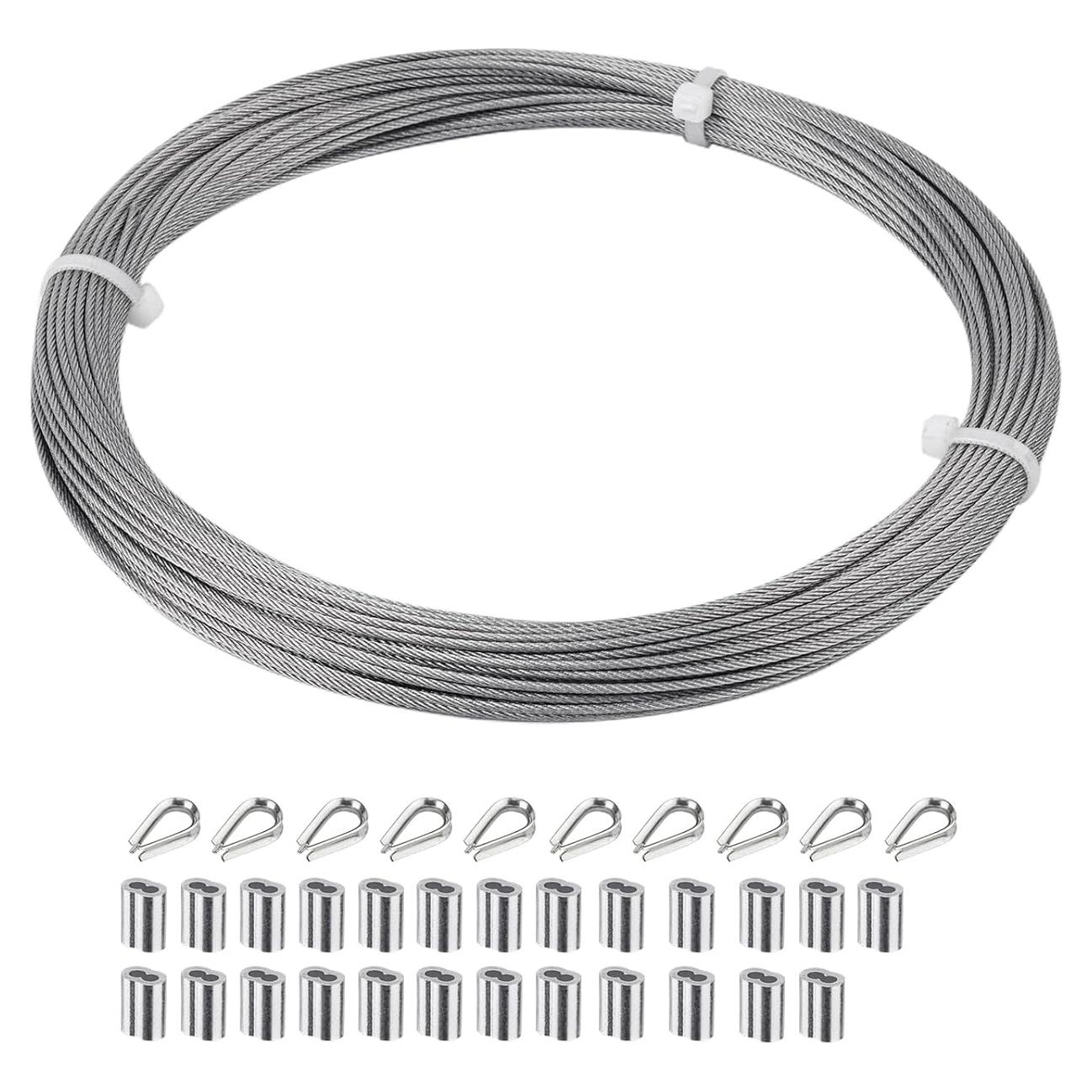 Cable de acero inoxidable 1.5mm x 30m SIDAZON grado marino