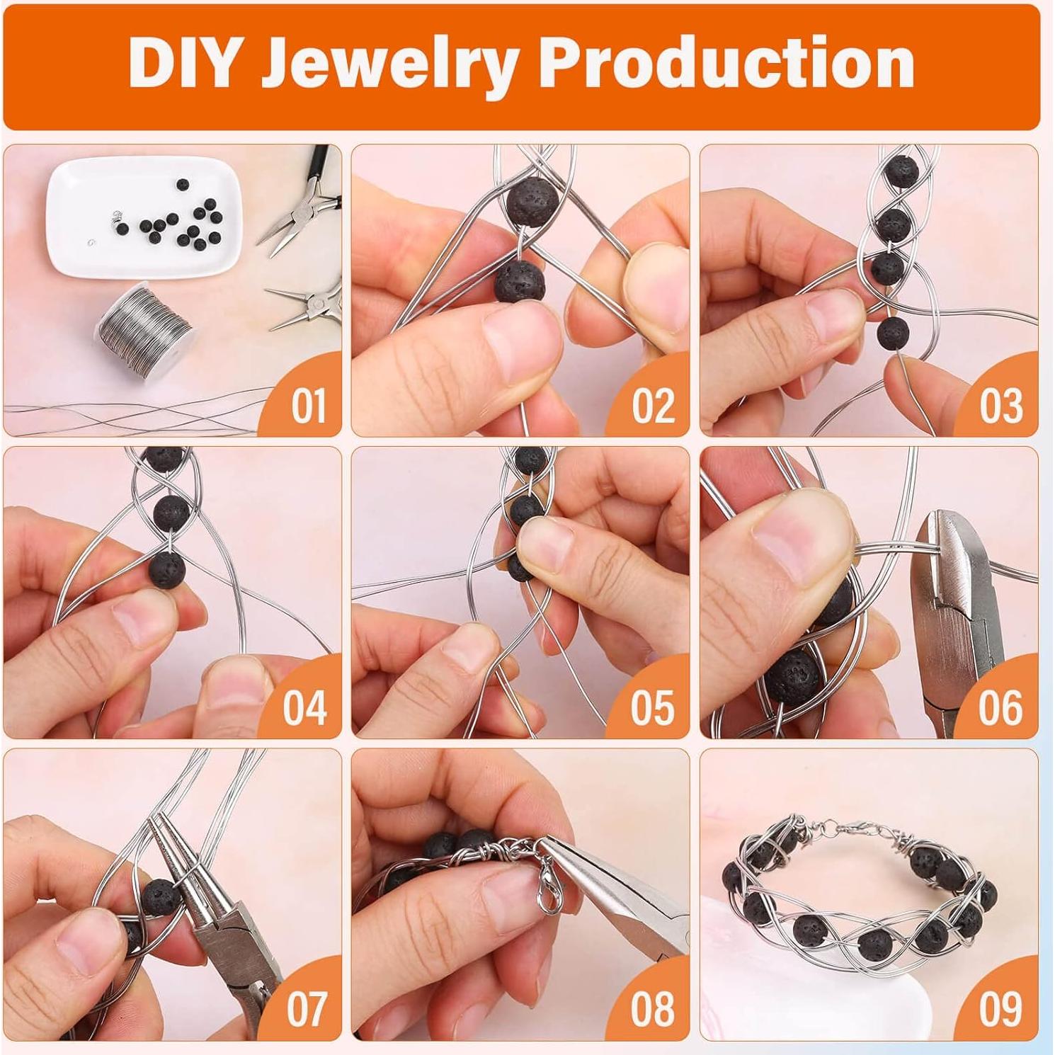 Alambre de Acero Inoxidable Cridoz 20 Gauge 13.65m para Joyería