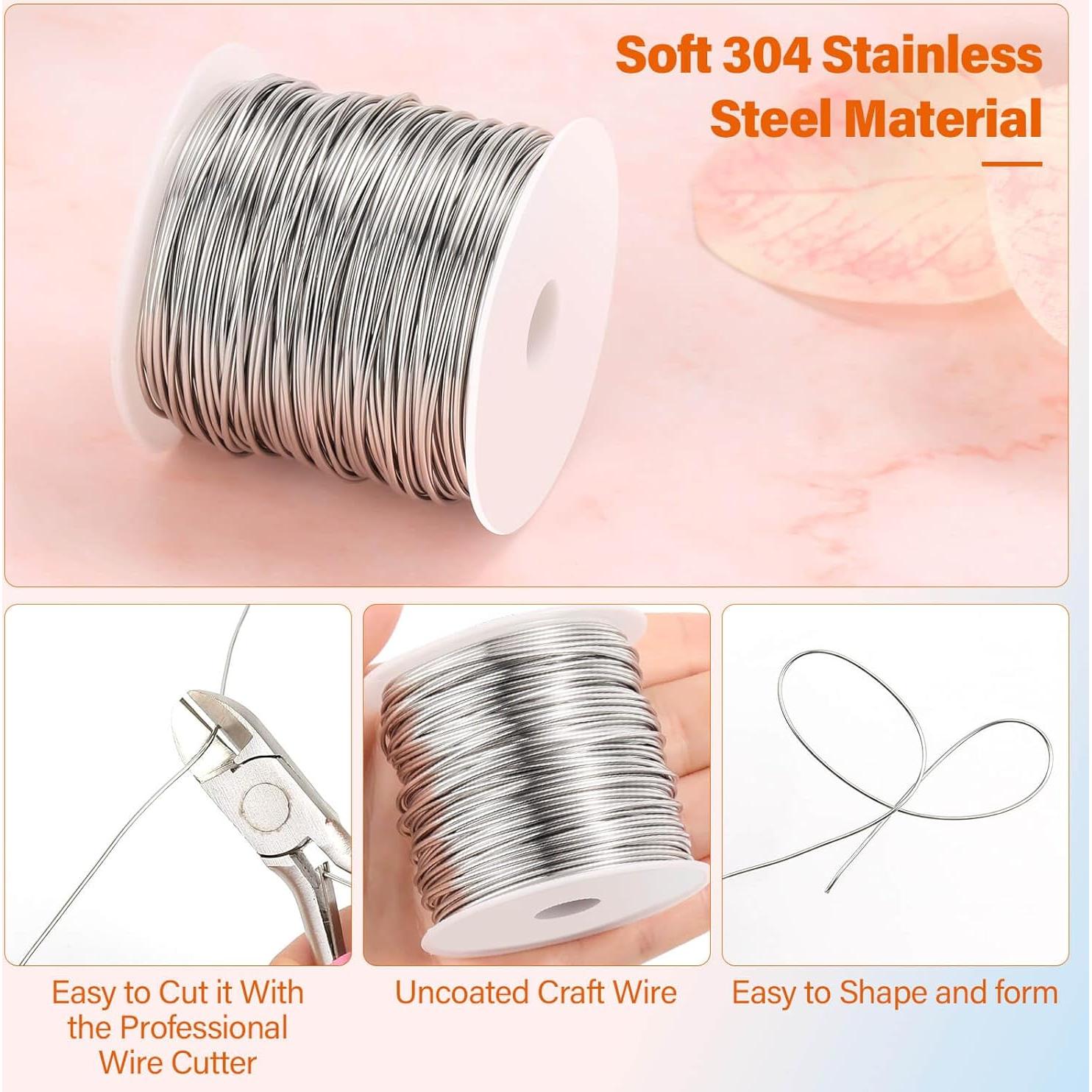 Alambre de Acero Inoxidable Cridoz 1mm para Joyas 25.9m