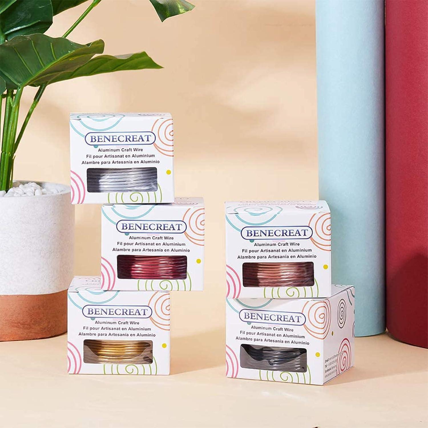 Alambre de Manualidades BENECREAT 12 Gauge Marrón 30m