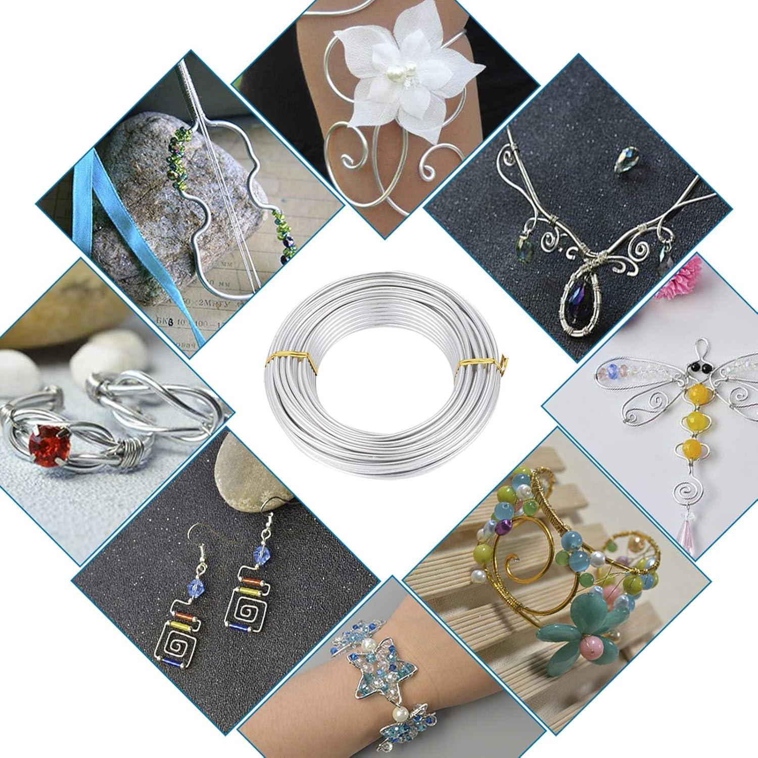 Alambre de Artesanía Fashewelry 25m 9 Gauge Plata Flexible