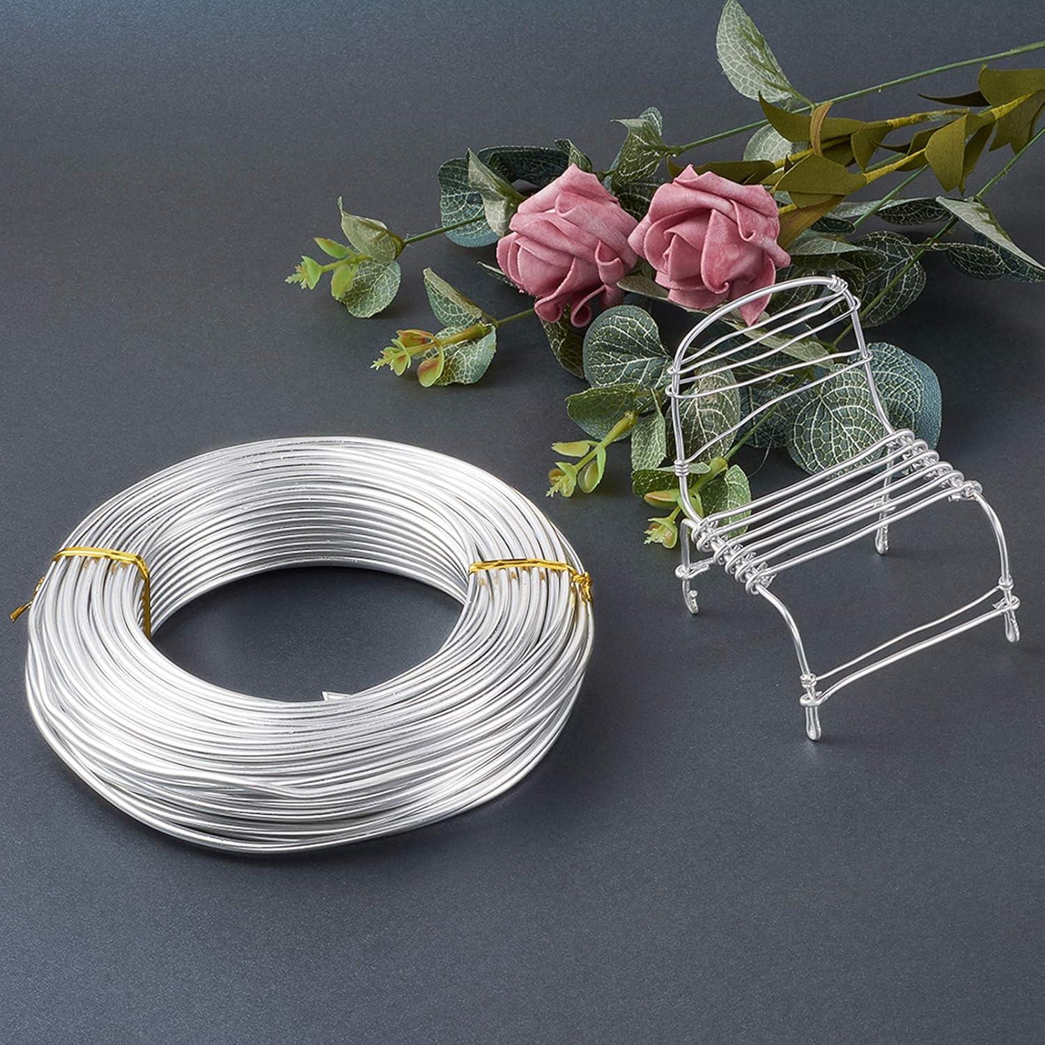 Alambre de Artesanía Fashewelry 25m 9 Gauge Plata Flexible