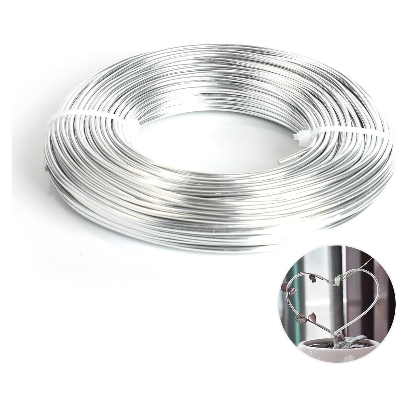 Alambre de Aluminio 30m 2mm Plata Motroce para Manualidades