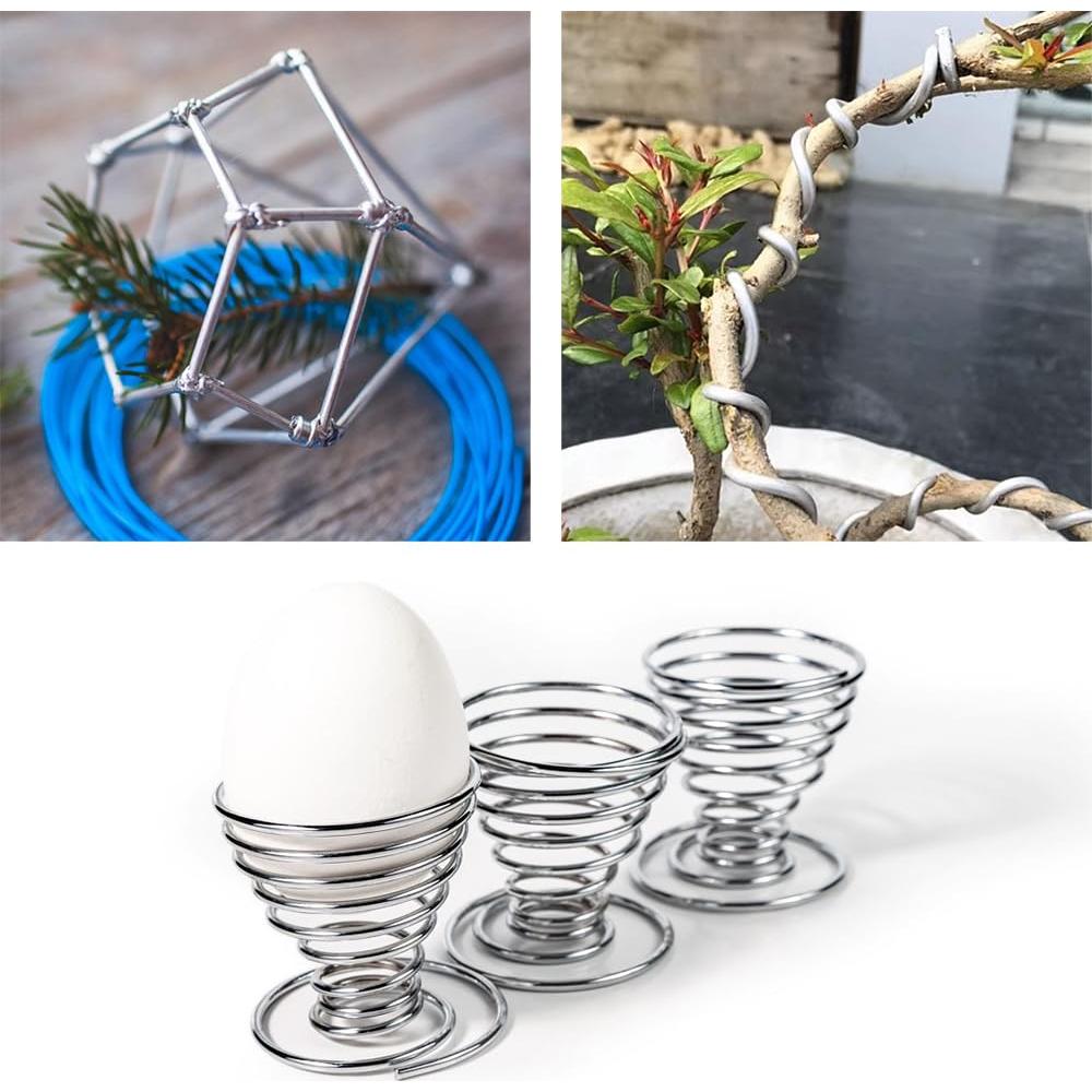 Alambre de Aluminio 30m 2mm Plata Motroce para Manualidades