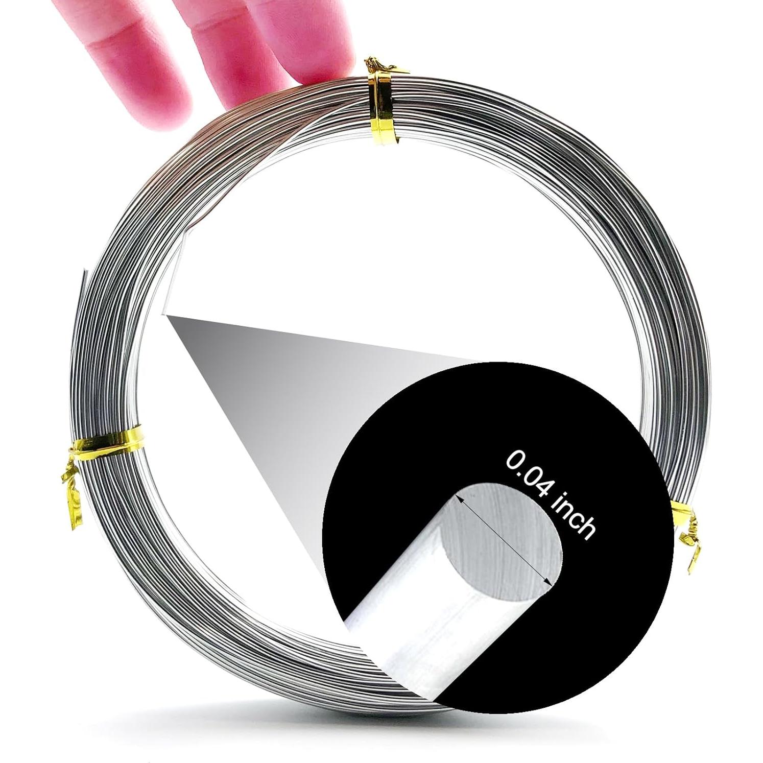 Alambre de Aluminio 18-Gauge WA164 - 50m Flexible para Manualidades