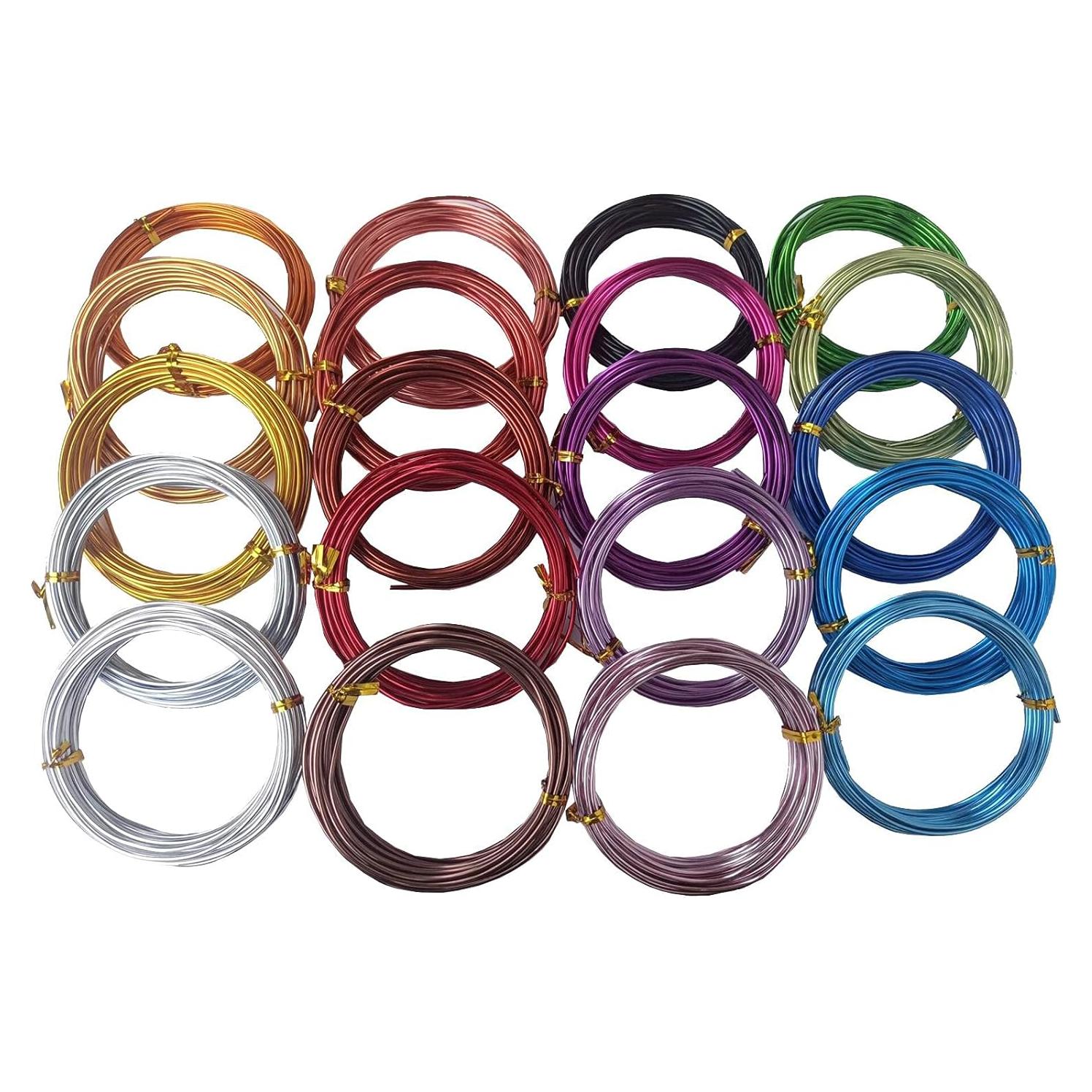 Alambre de Aluminio Anodizado 100m 20 Colores 1mm para Manualidades