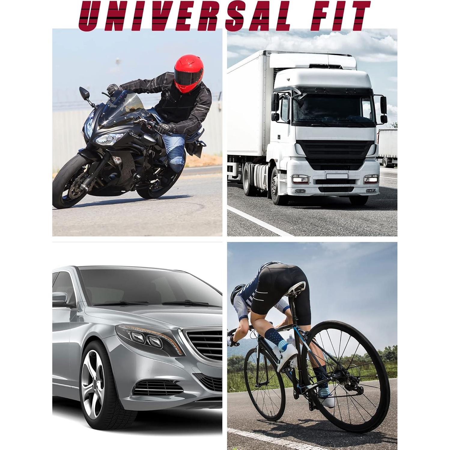 Tapa de Válvula Nuanchu 500 Piezas Neumático Plástico Negro