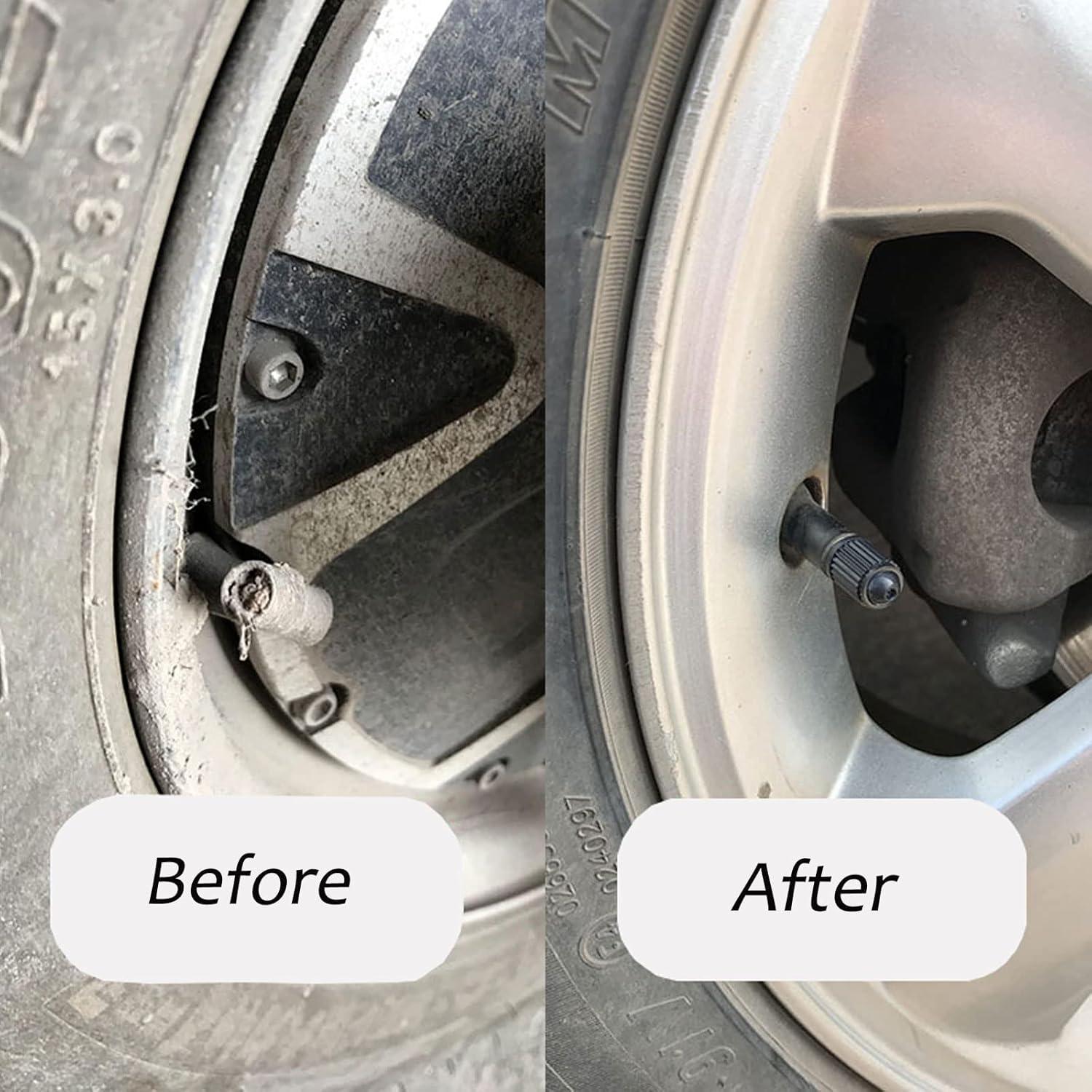 Tapones de Válvula de Neumático KURAMI 200 Pcs Negro