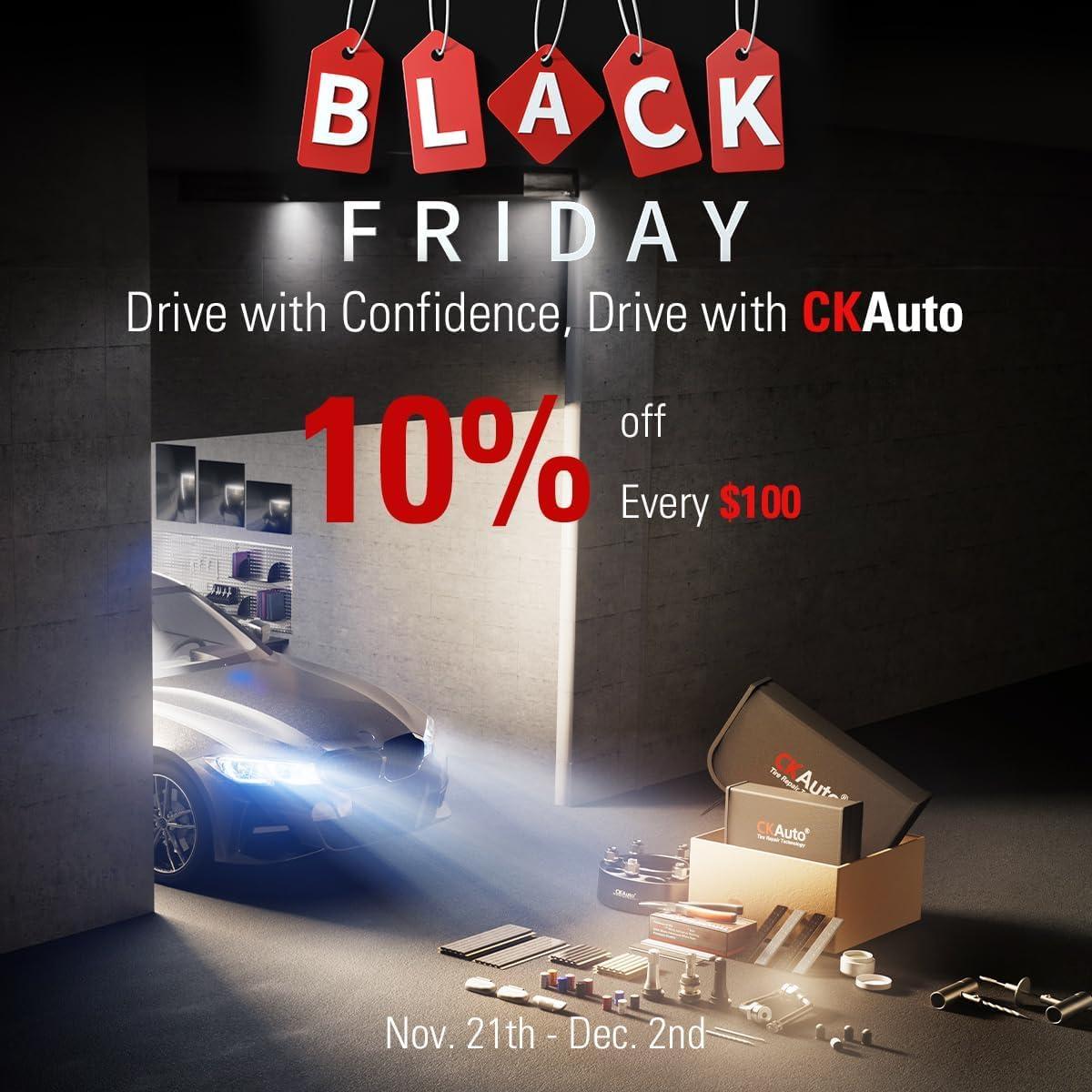 CKAuto Tapones de Válvula de Neumático Aluminio Negro 10 pcs