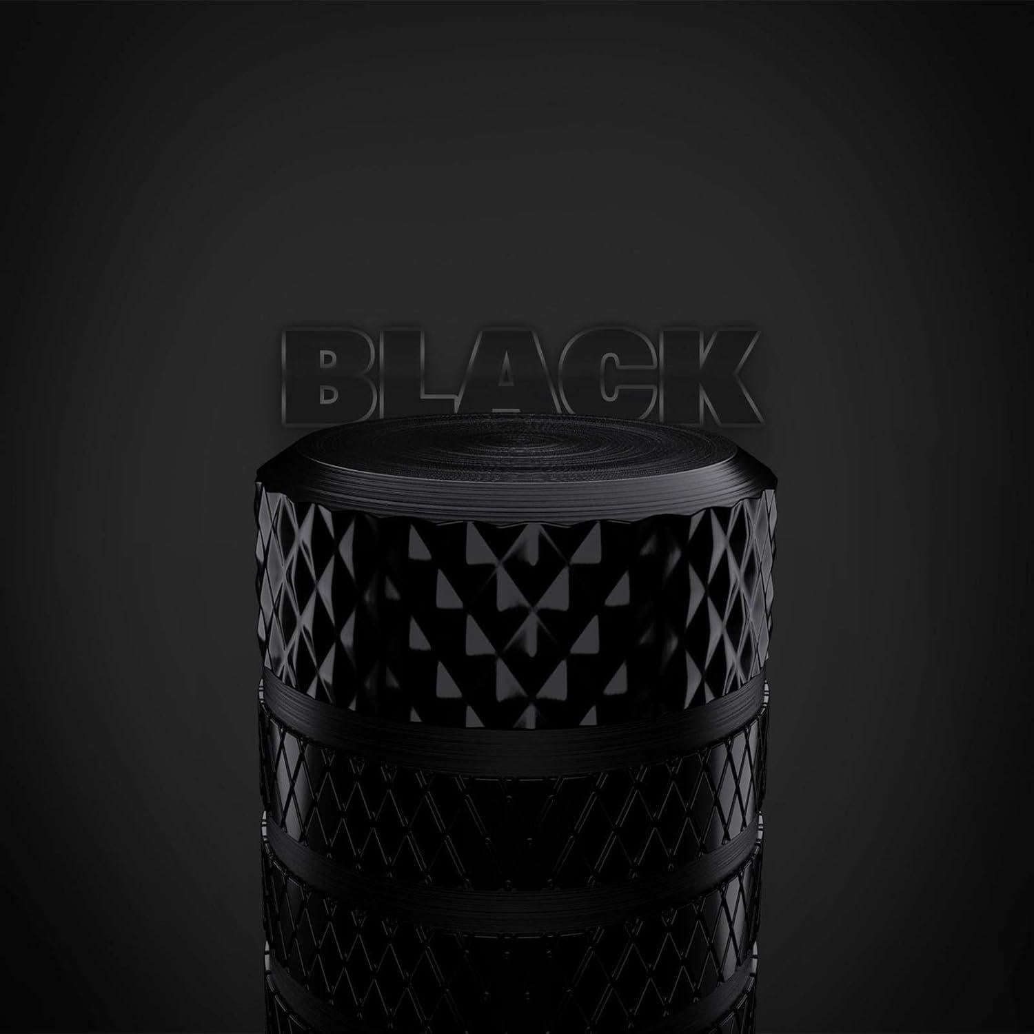 CKAuto Tapones de Válvula de Neumático Aluminio Negro 10 pcs