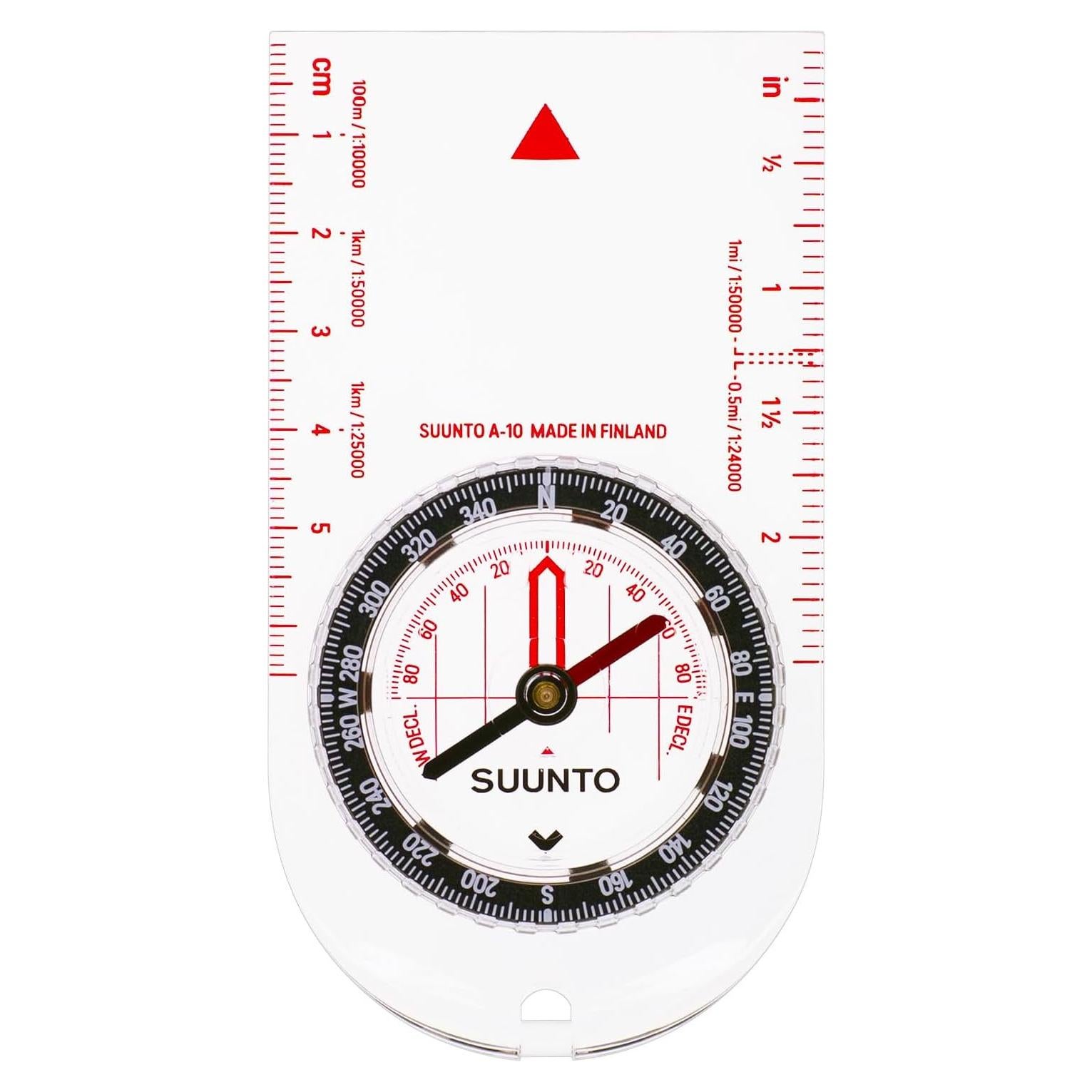 Brújula Suunto A-10 Compacta para Senderismo - Hemisferio Norte