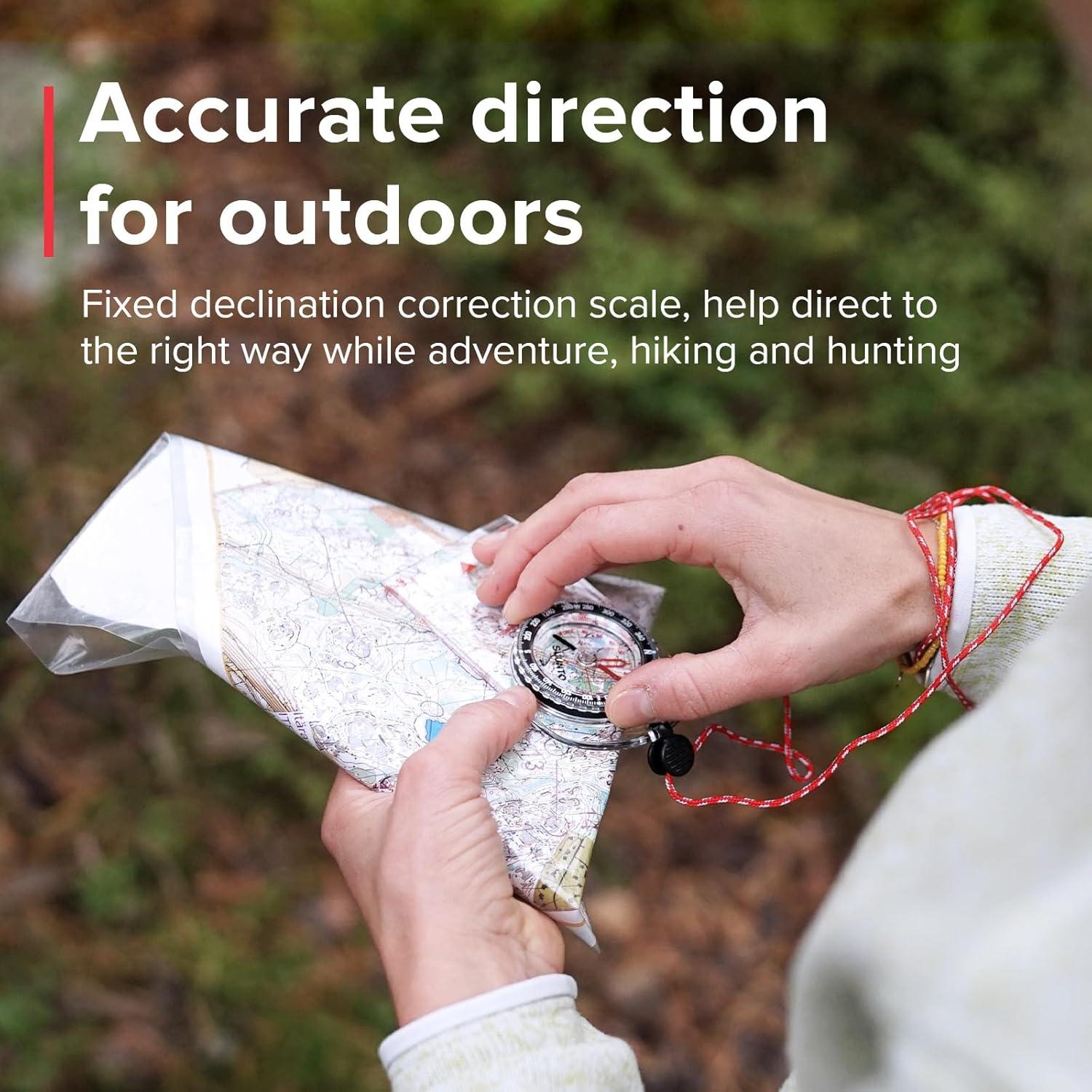 Brújula Suunto A-10 Compacta para Senderismo - Hemisferio Norte