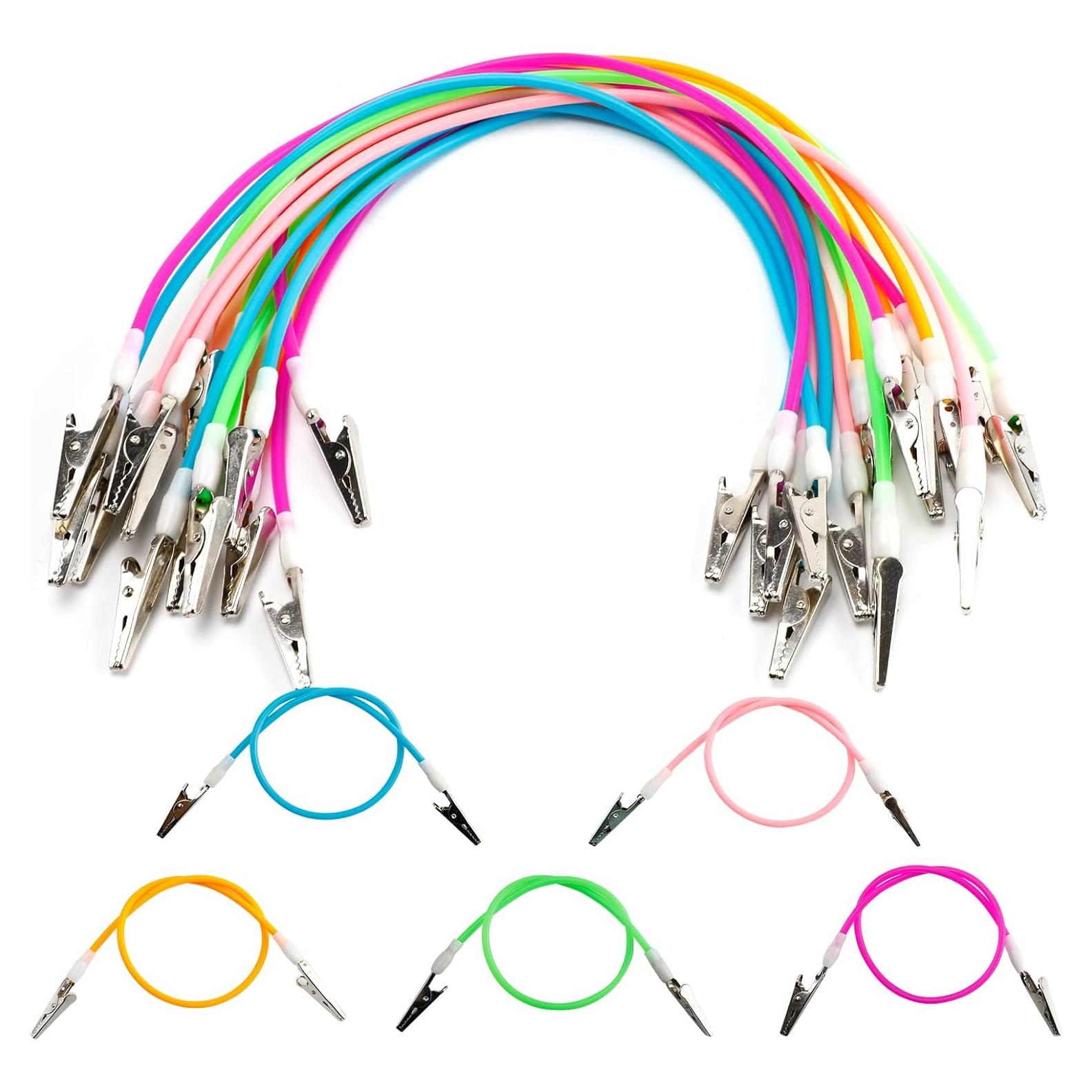 15 Clips de Babero Dental de Silicona Jipaziy - 5 Colores