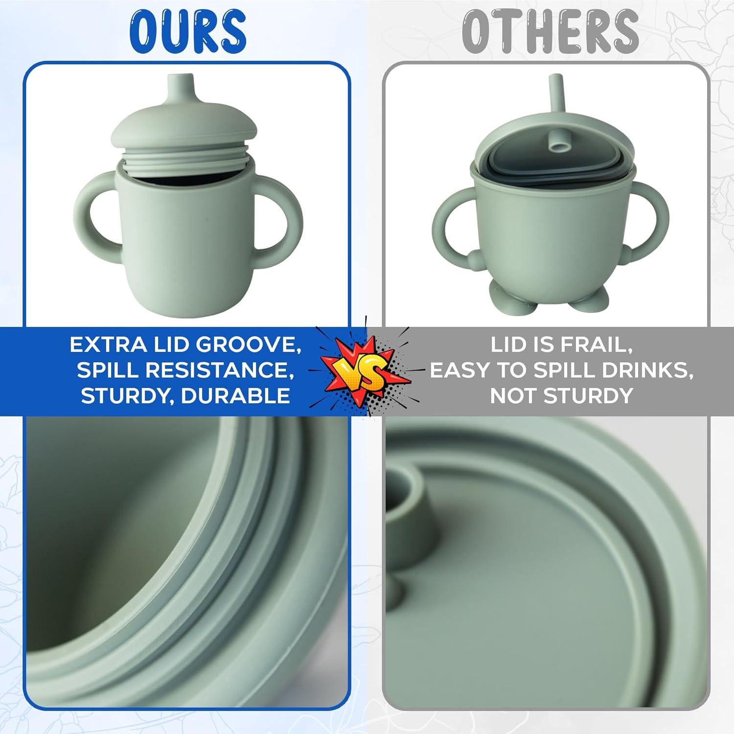 Juego de Alimentación de Silicona ATSHA - 19 Piezas para Bebés