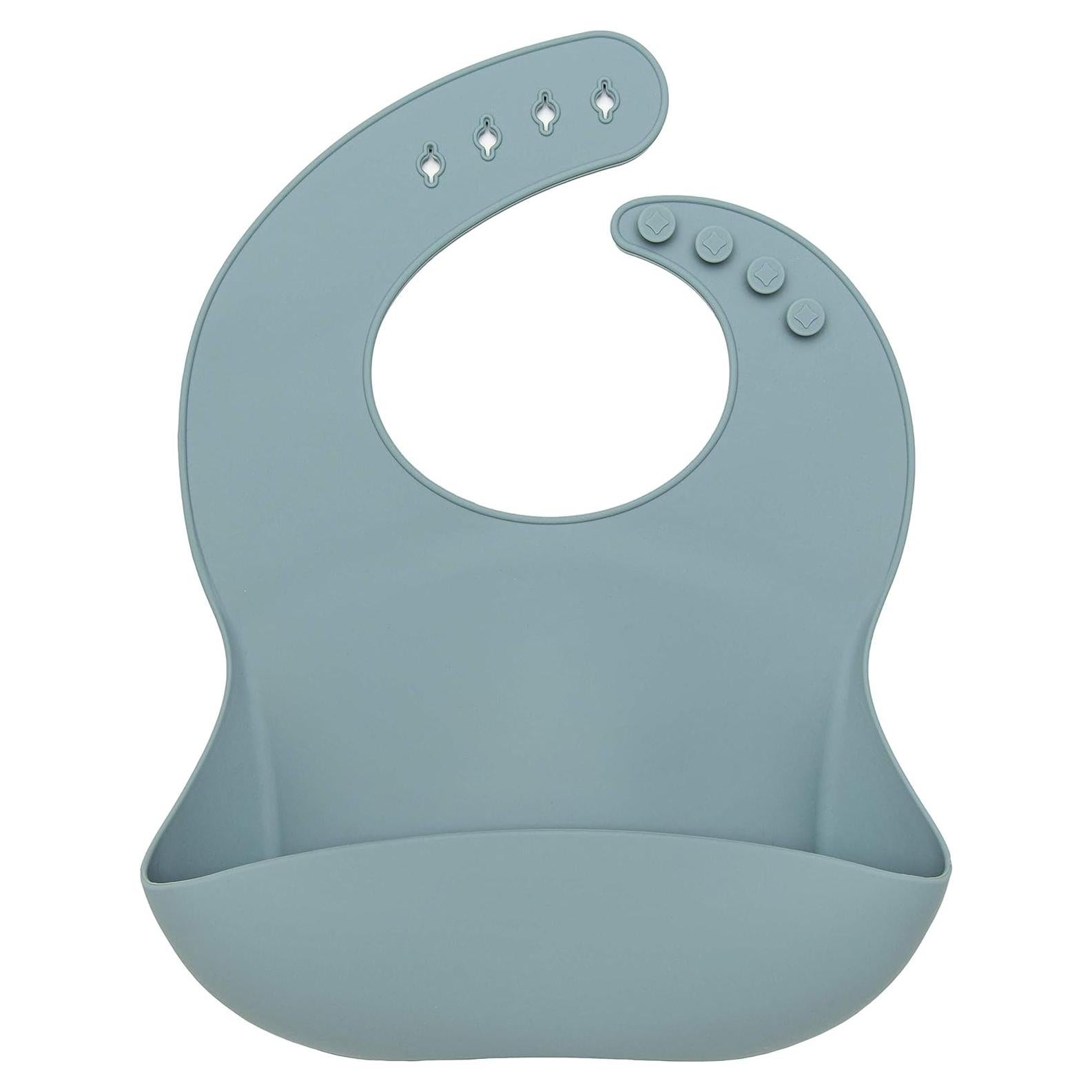 Babero de Silicona Loulou Lollipop Pizarra 23.1x23.9cm