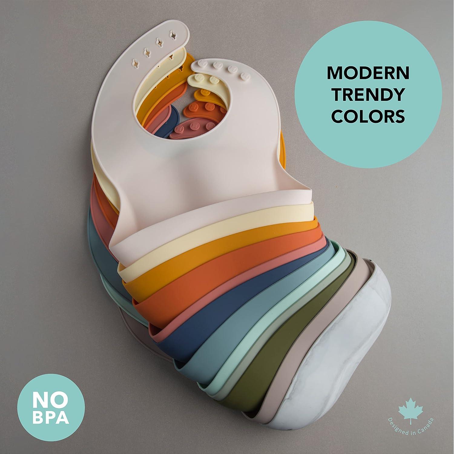 Babero de Silicona Loulou Lollipop Pizarra 23.1x23.9cm