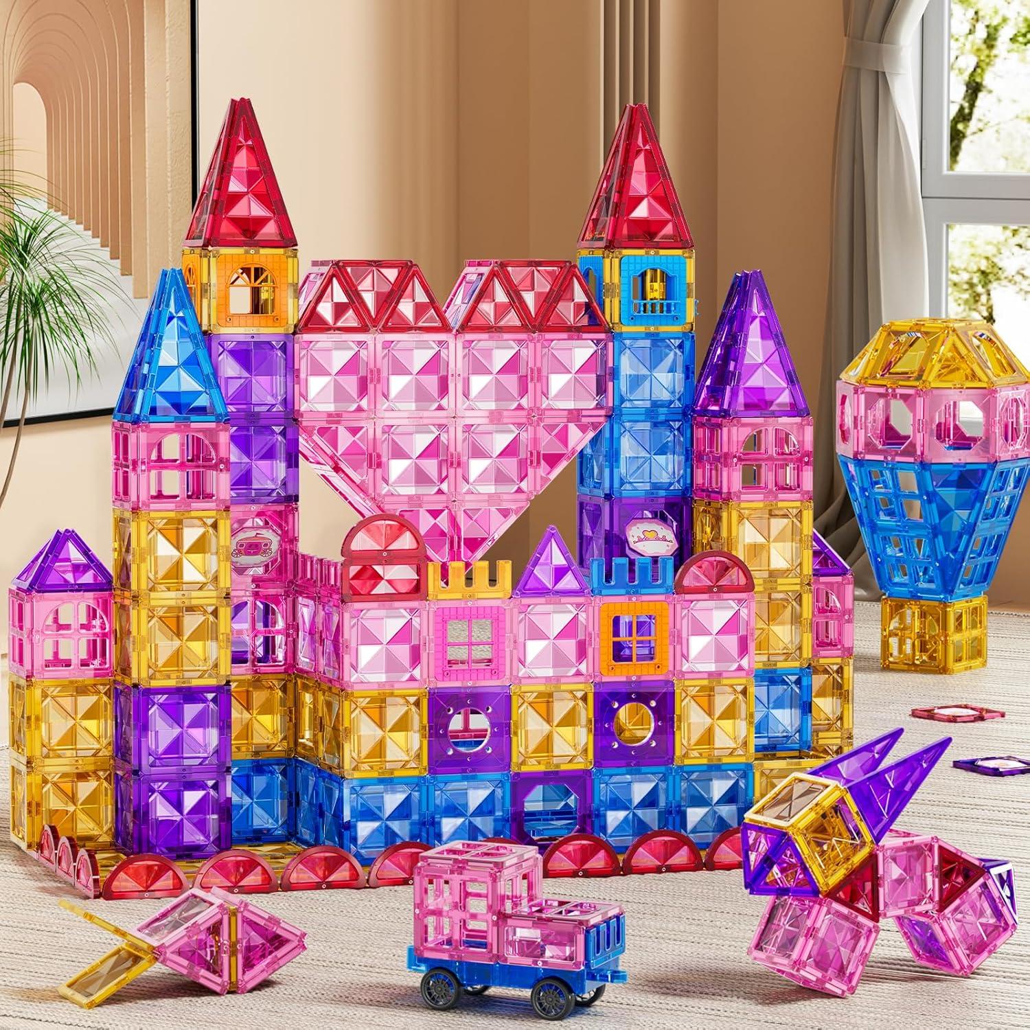 52 Piezas Azulejos Magnéticos LILYBUDS para Niños 3-8 Años