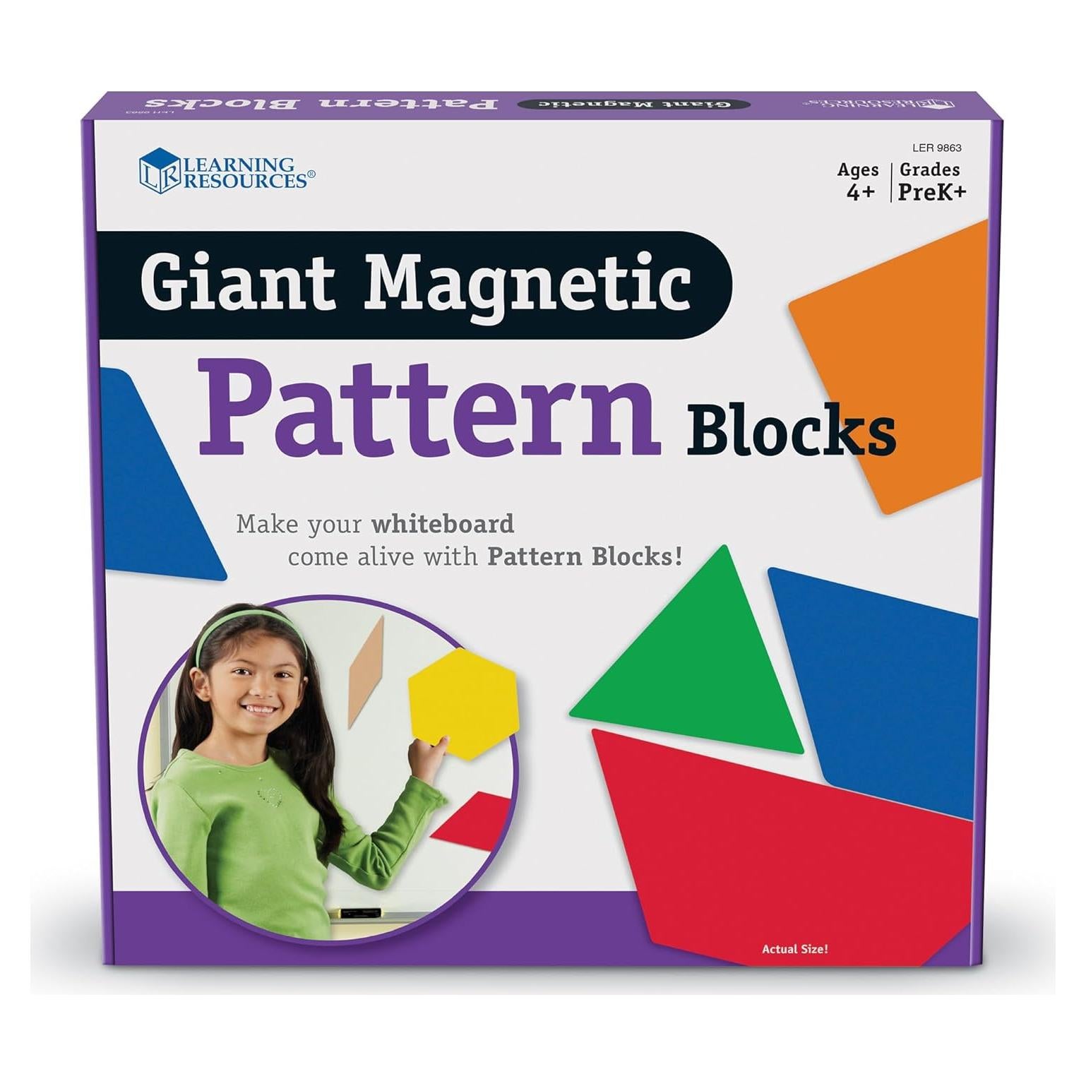 Bloques de Patrón Magnéticos Gigantes Learning Resources 15.24 cm