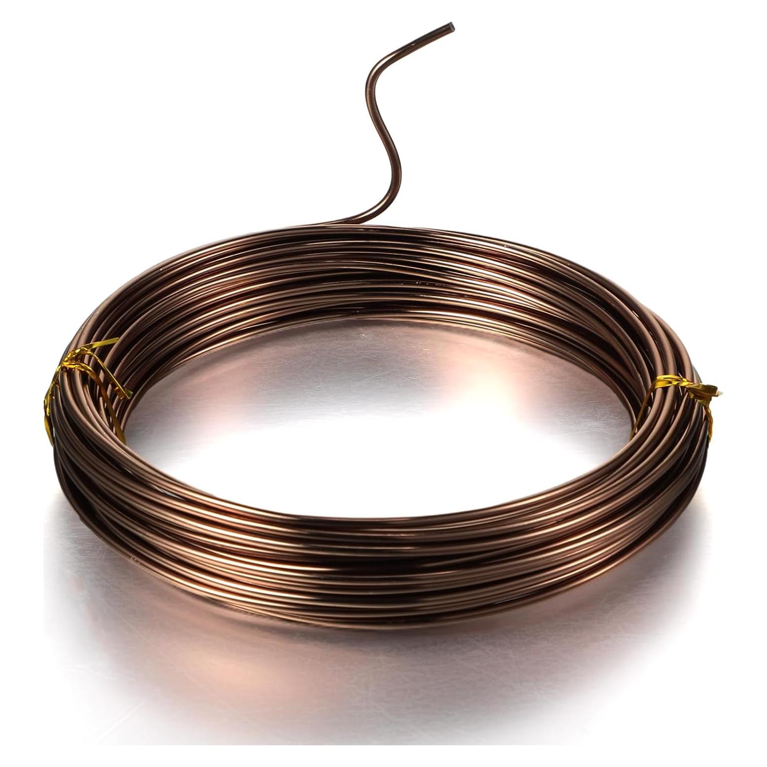 Alambre de Aluminio TecUnite 10 m x 2 mm para Joyería DIY