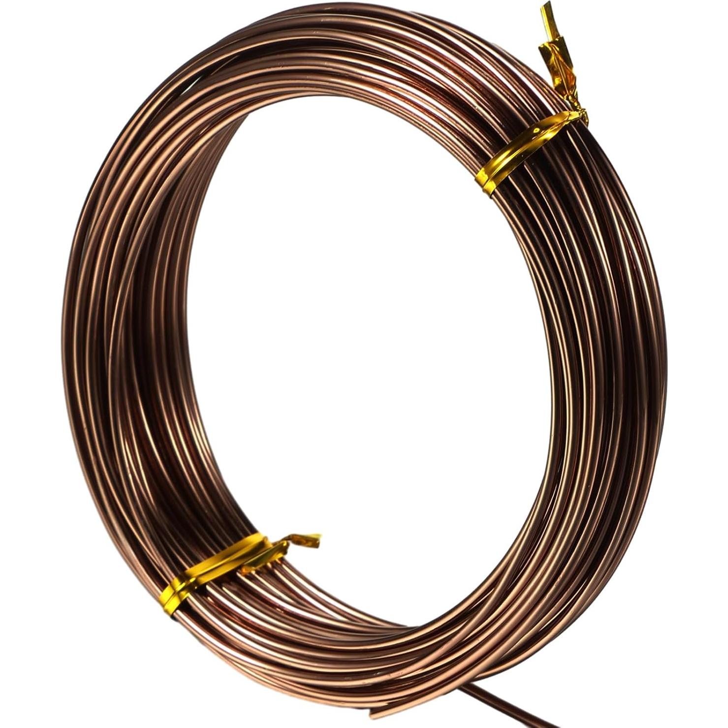 Alambre de Aluminio TecUnite 10 m x 2 mm para Joyería DIY