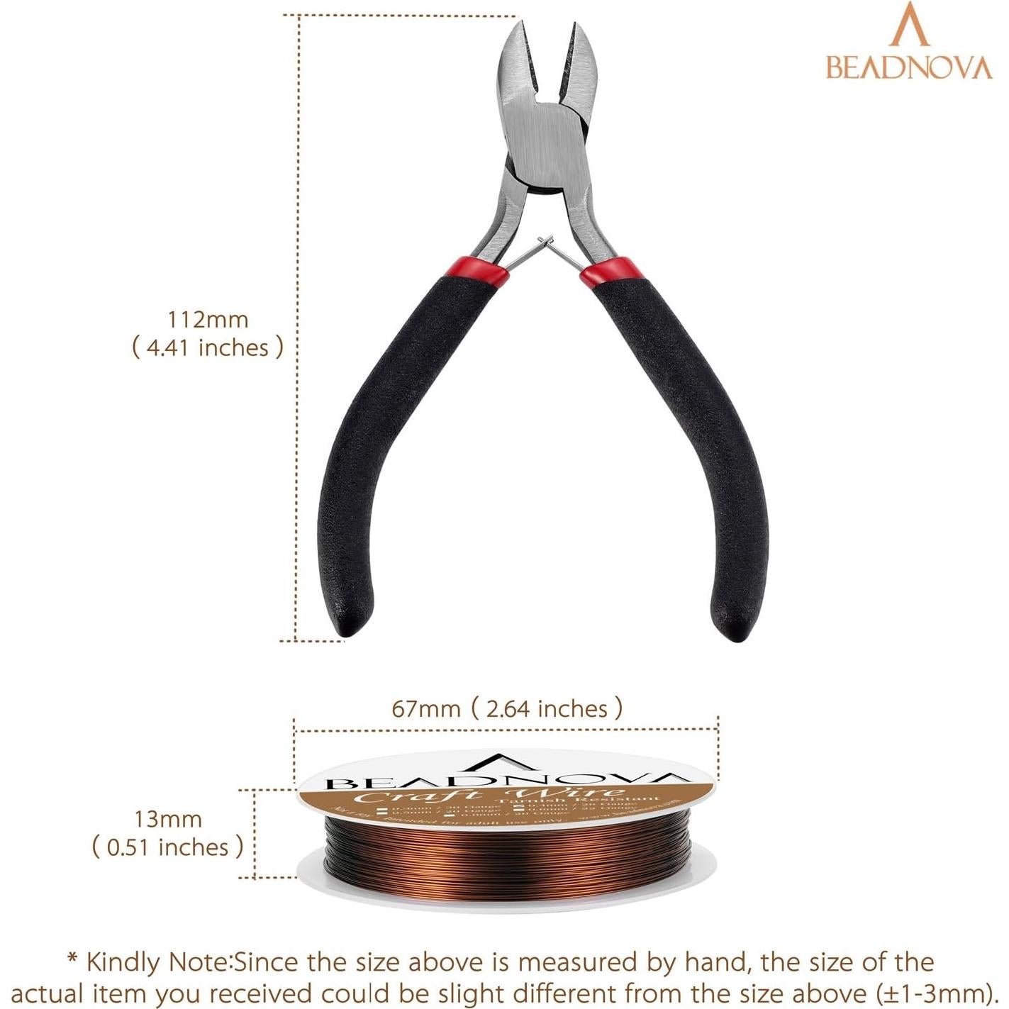 Alambre para Joyería BEADNOVA 5 Rollos 26 Gauge Cobre